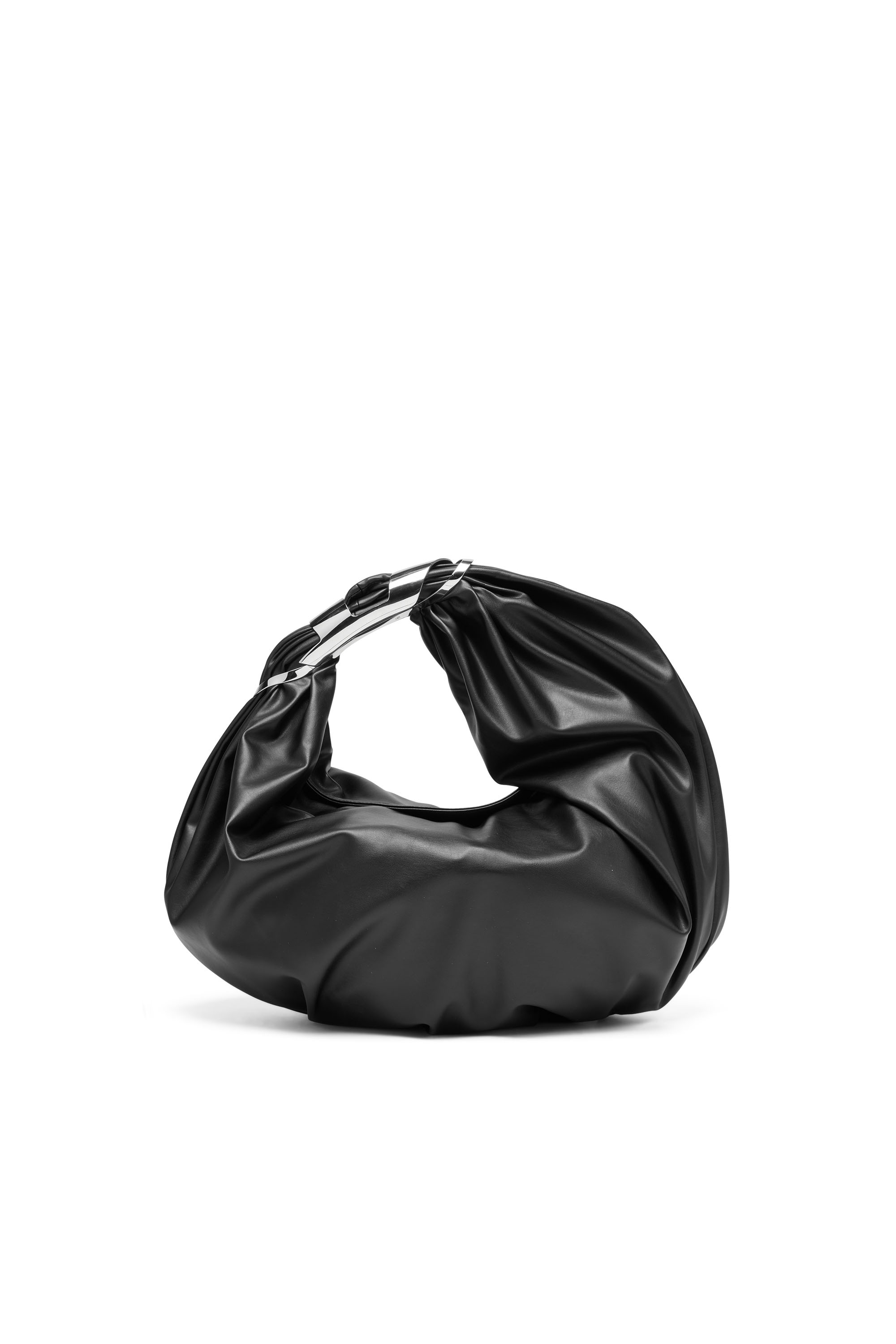 Diesel - GRAB-D HOBO M, Female's フェイクレザーホーボーバッグ in ブラック - 1