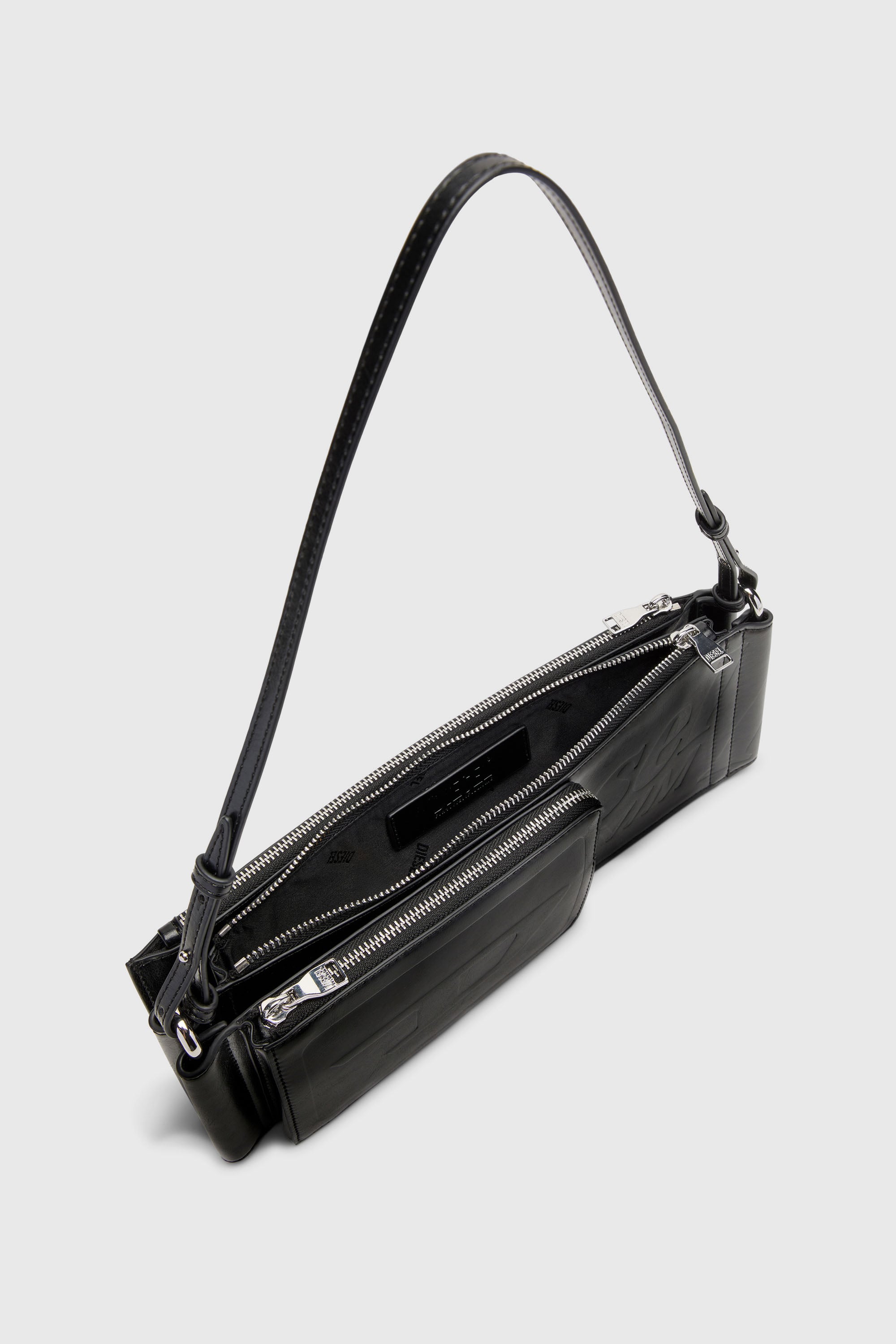 Diesel - FLAG-D SHOULDER BAG X, Unisex's Flag-D-Modular logo-embossed shoulder bag in ブラック - 5