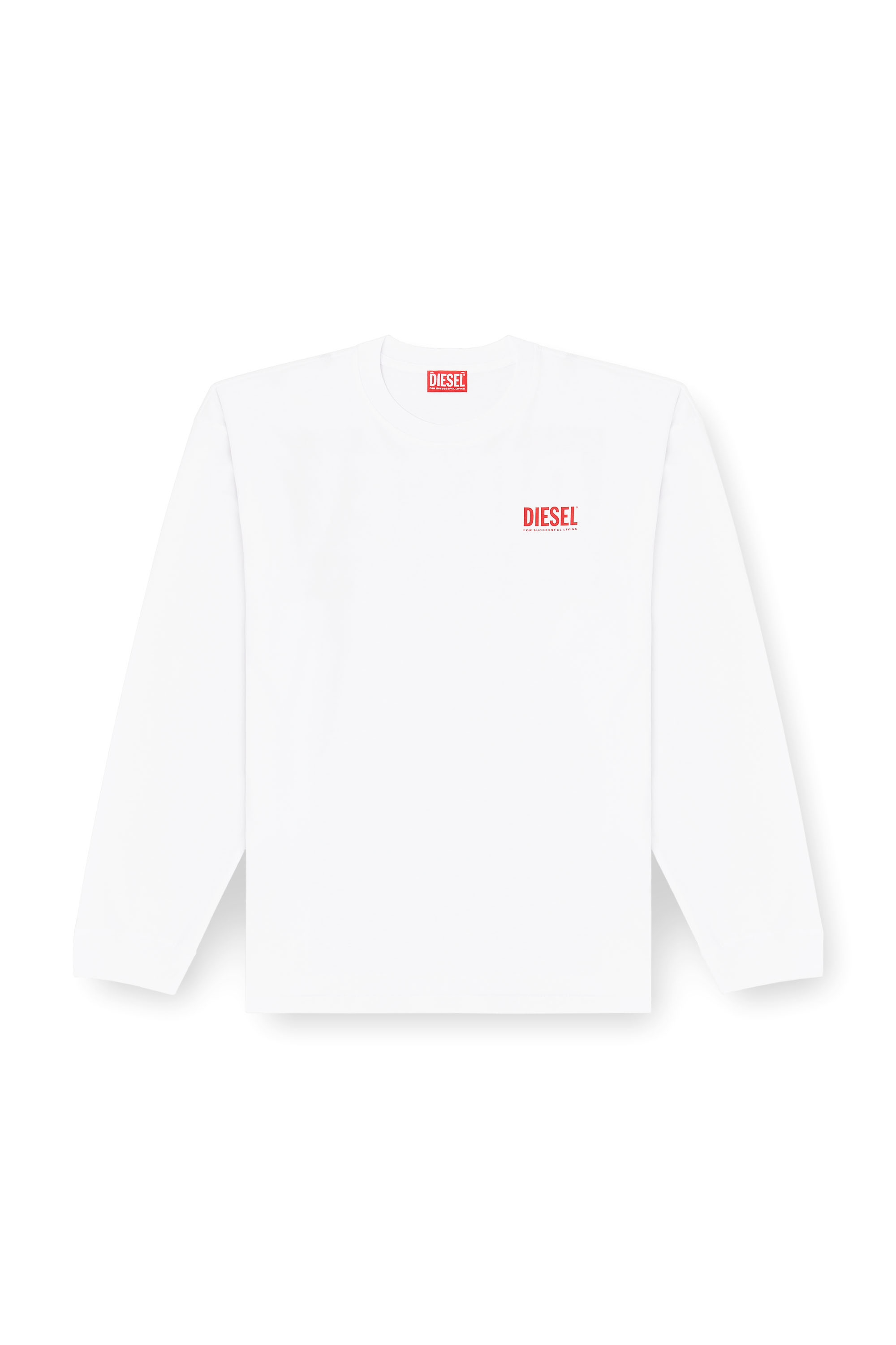 Diesel - T-BOXT-LS-BISK, Male's 長袖Tシャツ in ホワイト - 3