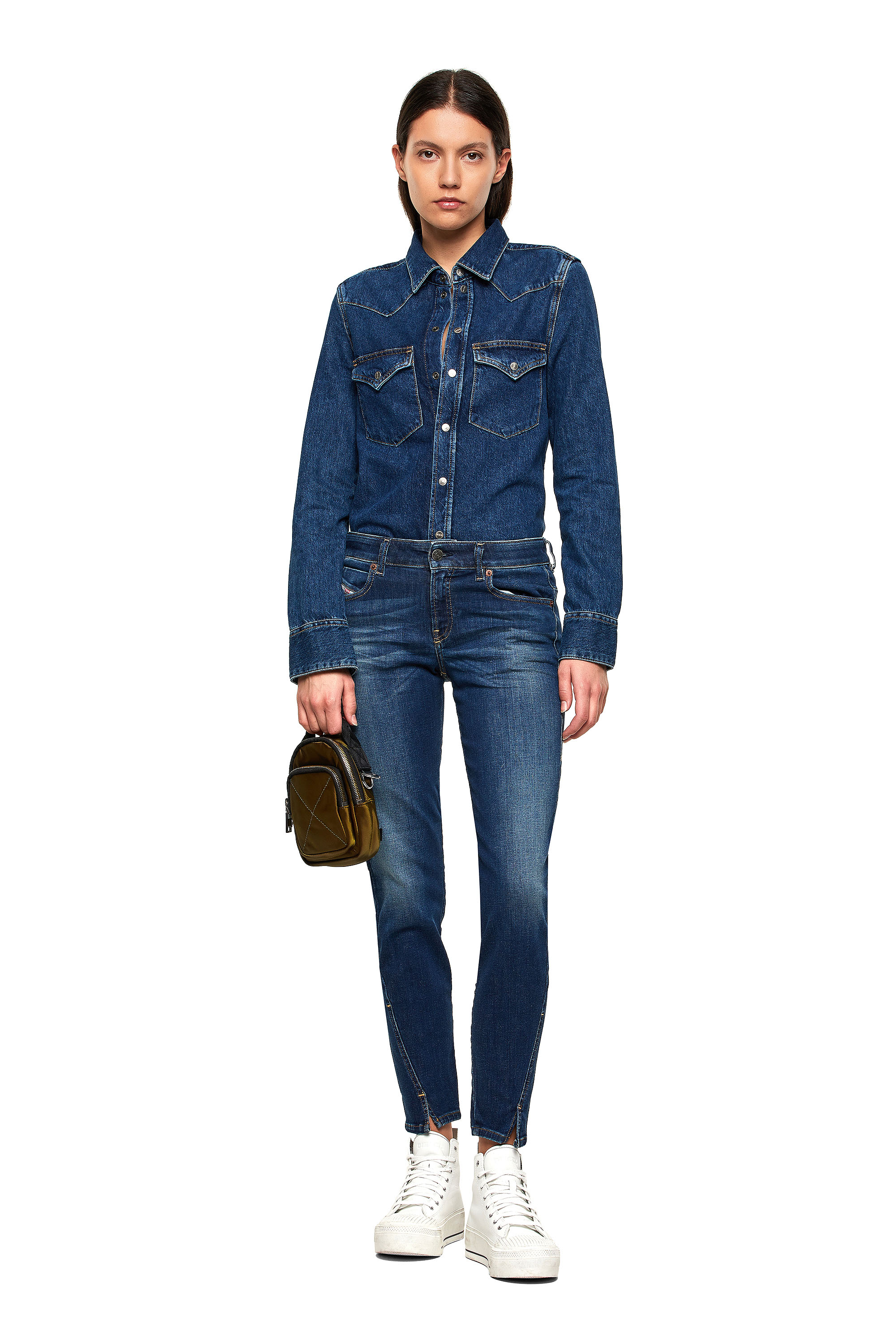 D-Jevel 009HL Slim Jeans, ダークブルー Diesel - D-Jevel 009HL Slim Jeans, ダークブルー - Image 1