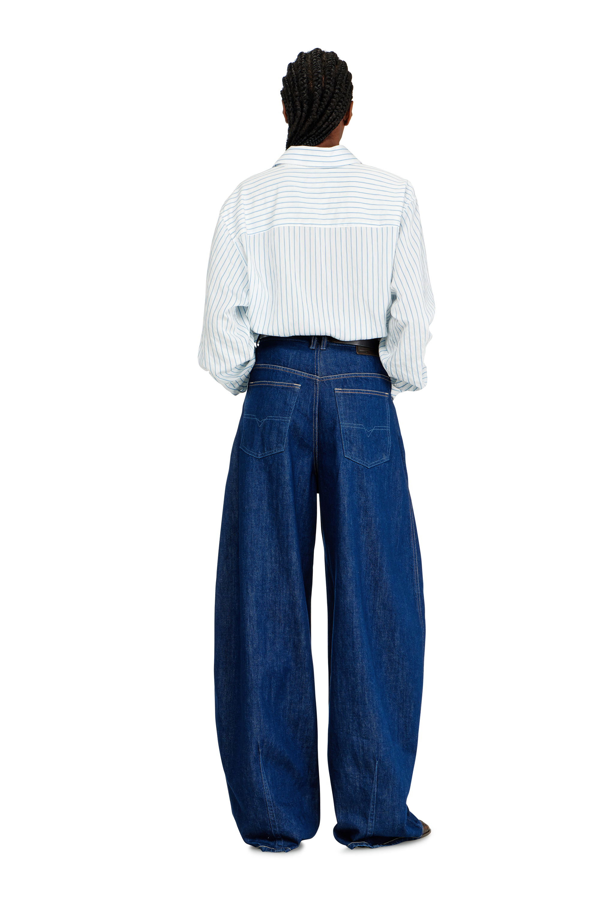 Diesel - Female's Relaxed Jeans 1987 D-Khelz 09Q09, ダークブルー - 3