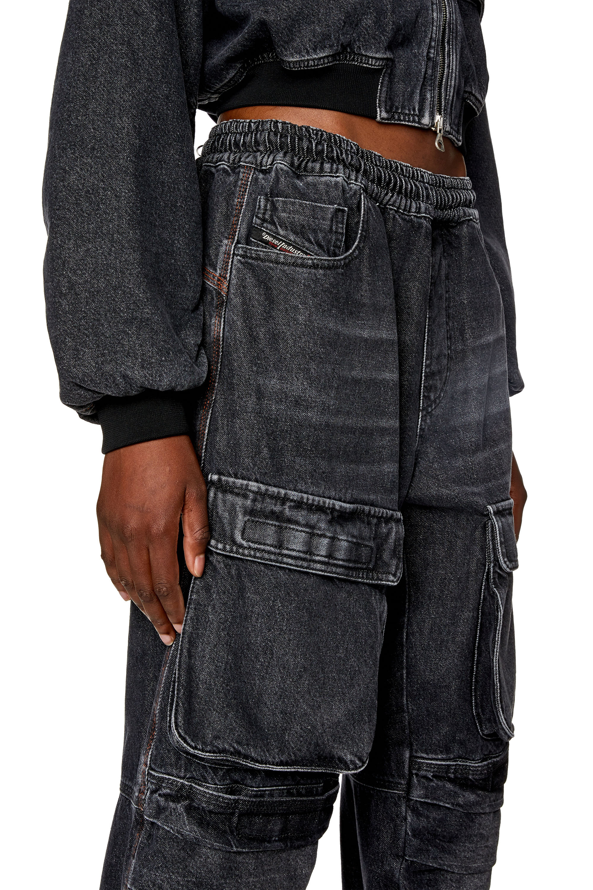 Diesel - Straight Jeans D-Mirt 0HLAA, ブラック/ダークグレー - Image 3