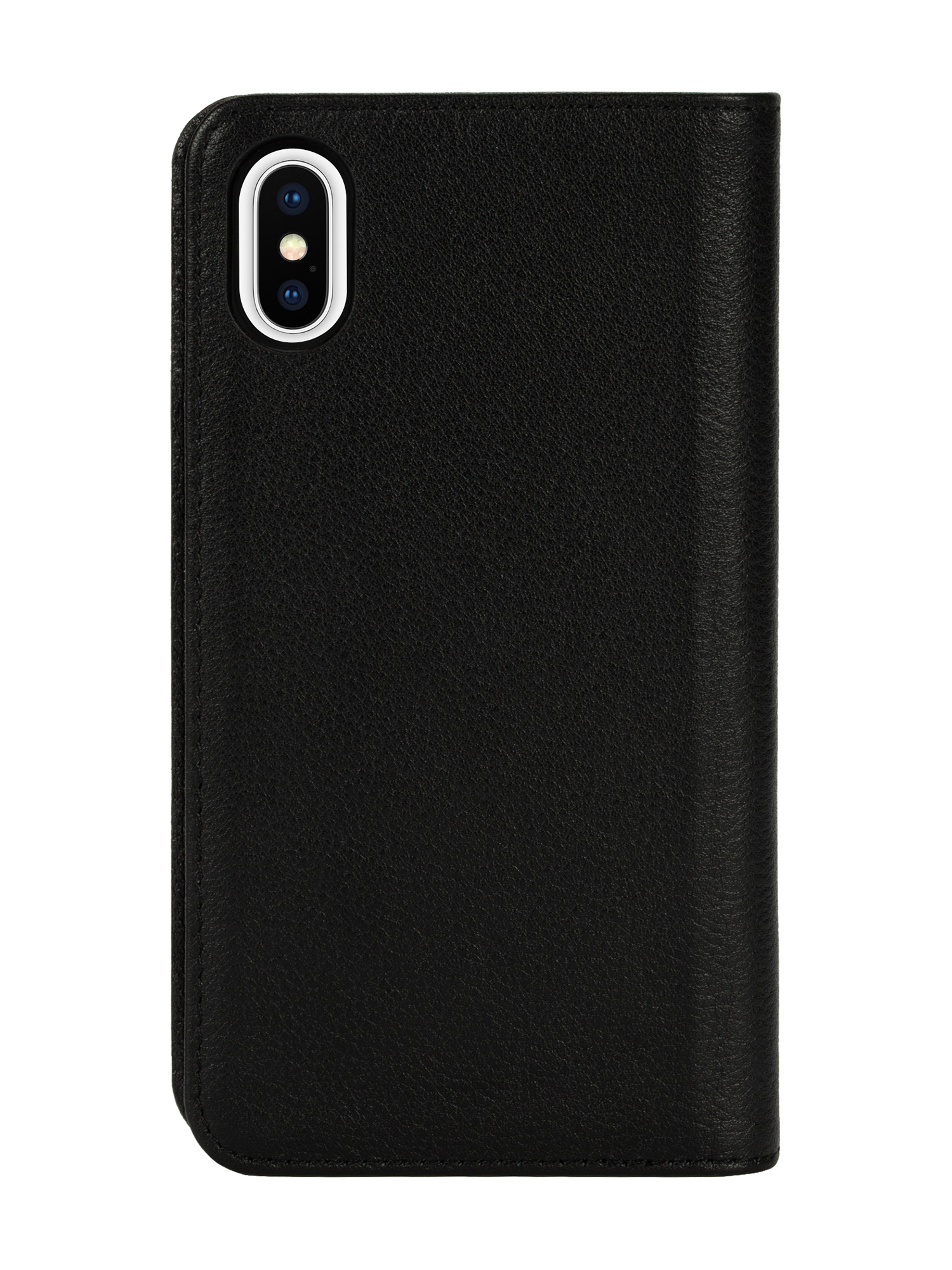 Diesel - DIESEL 2-IN-1 FOLIO CASE FOR IPHONE XS & IPHONE X, Unisex's Black leather printed and debossed logo case, iPhone XS & X in ブラック - 2