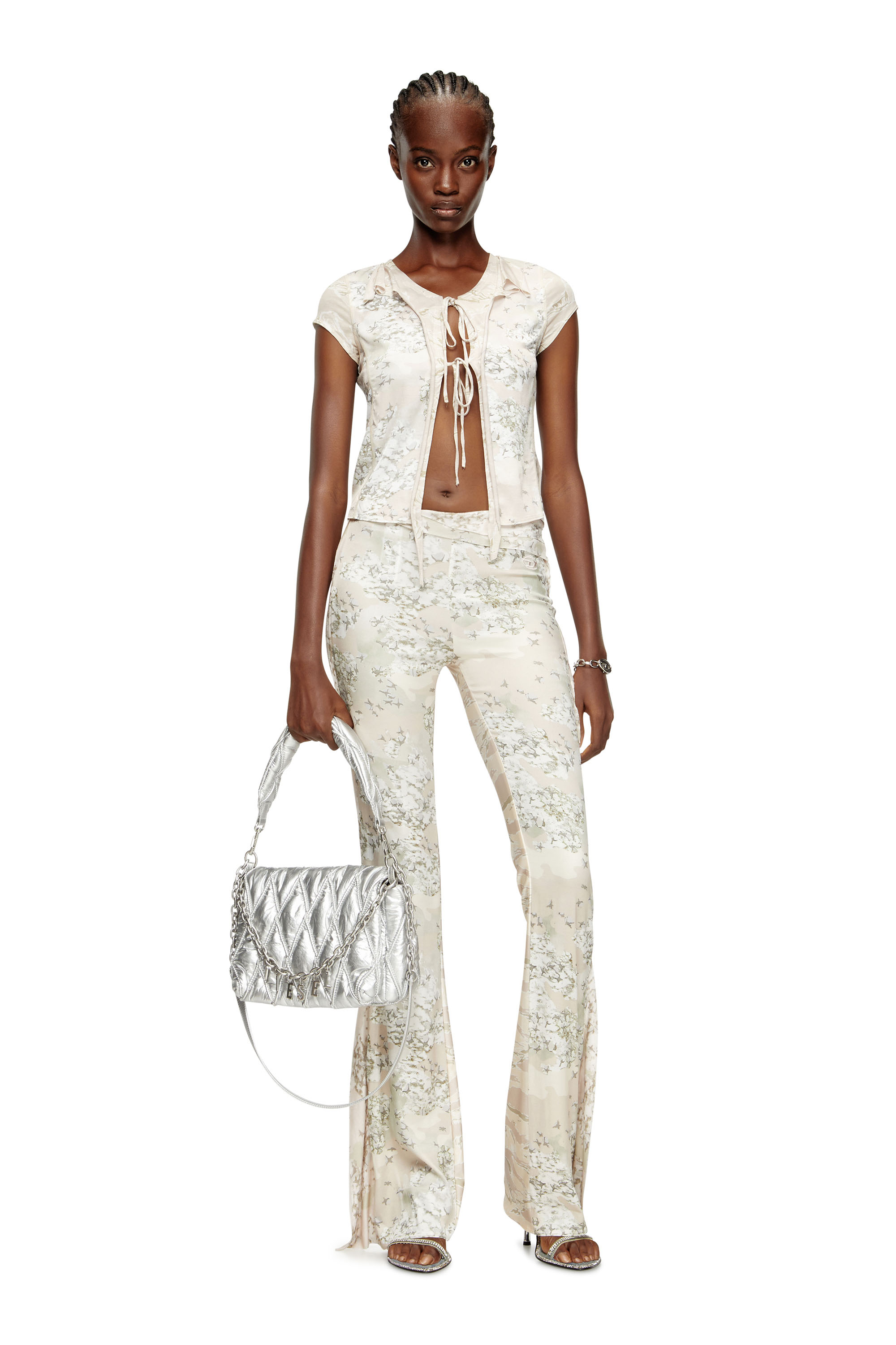 Diesel - T-AFRYMY, Female's 半袖トップ in ベージュ - 1