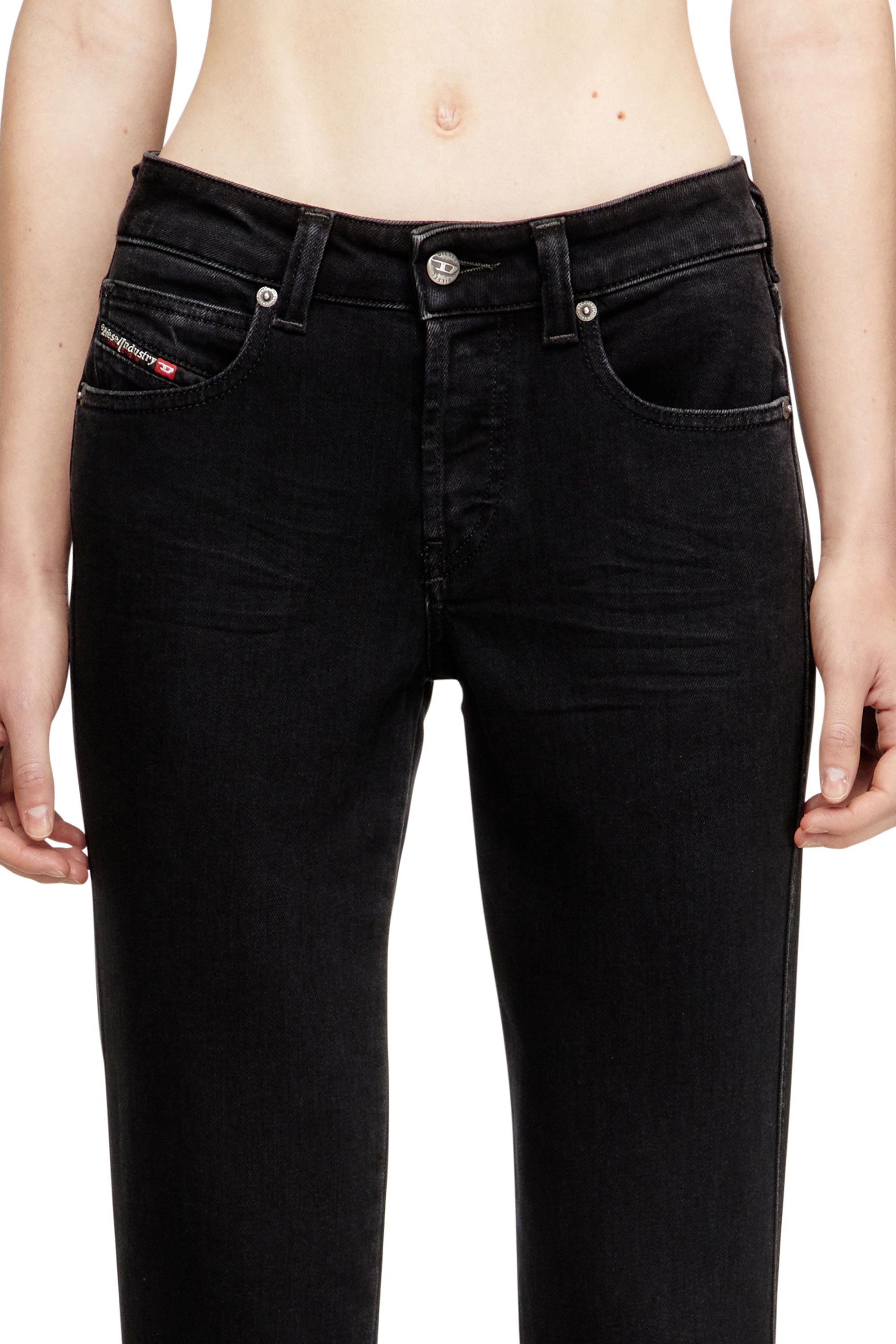 Diesel - Female's Slim Jeans 1992 D-Jiann 09N89, ブラック/ダークグレー - 4