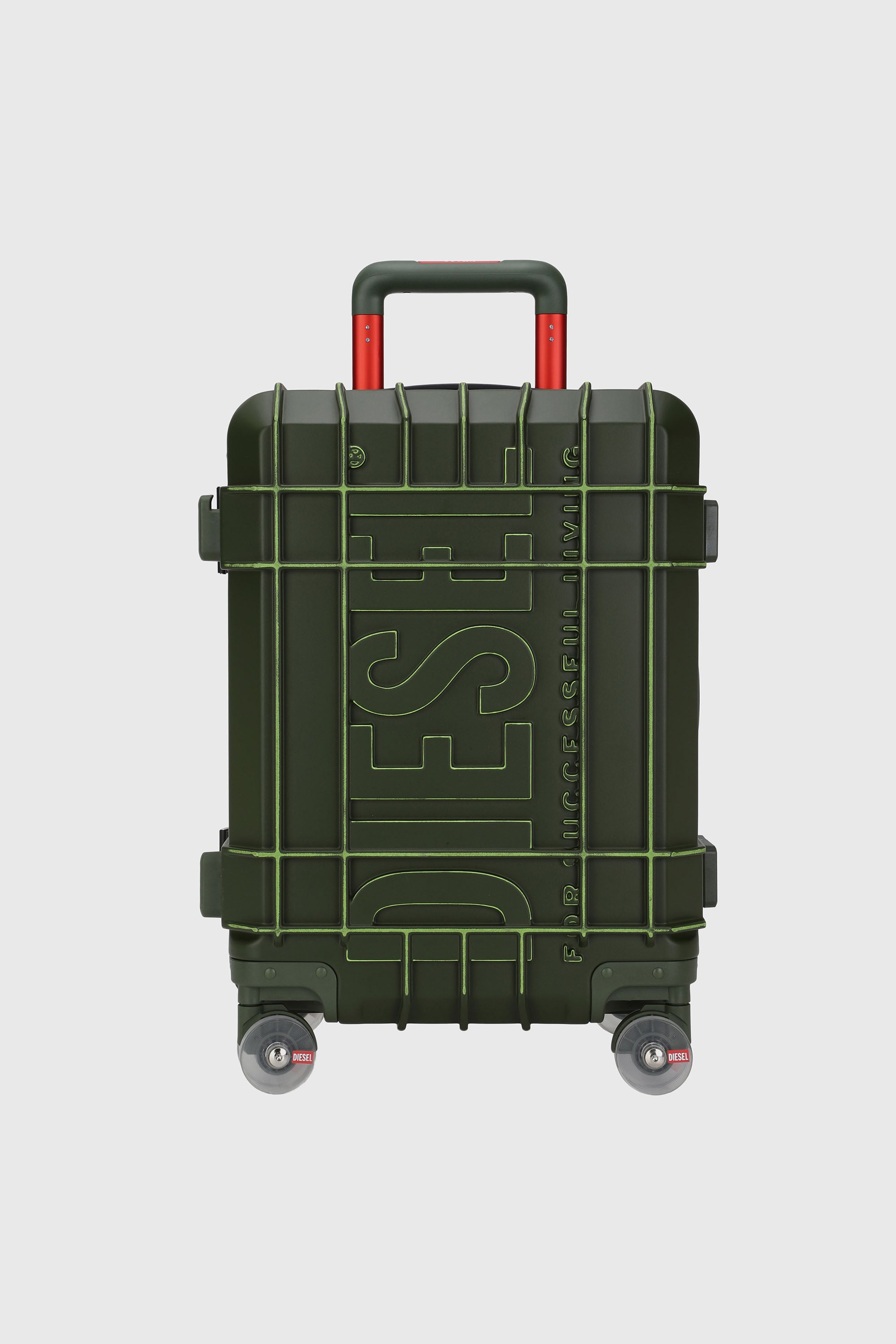 Diesel - DIESEL PC STRONG IMAGE TROLLEY- DSL003, Unisex's Rugged suitcase size S in ミリタリーグリーン - 1