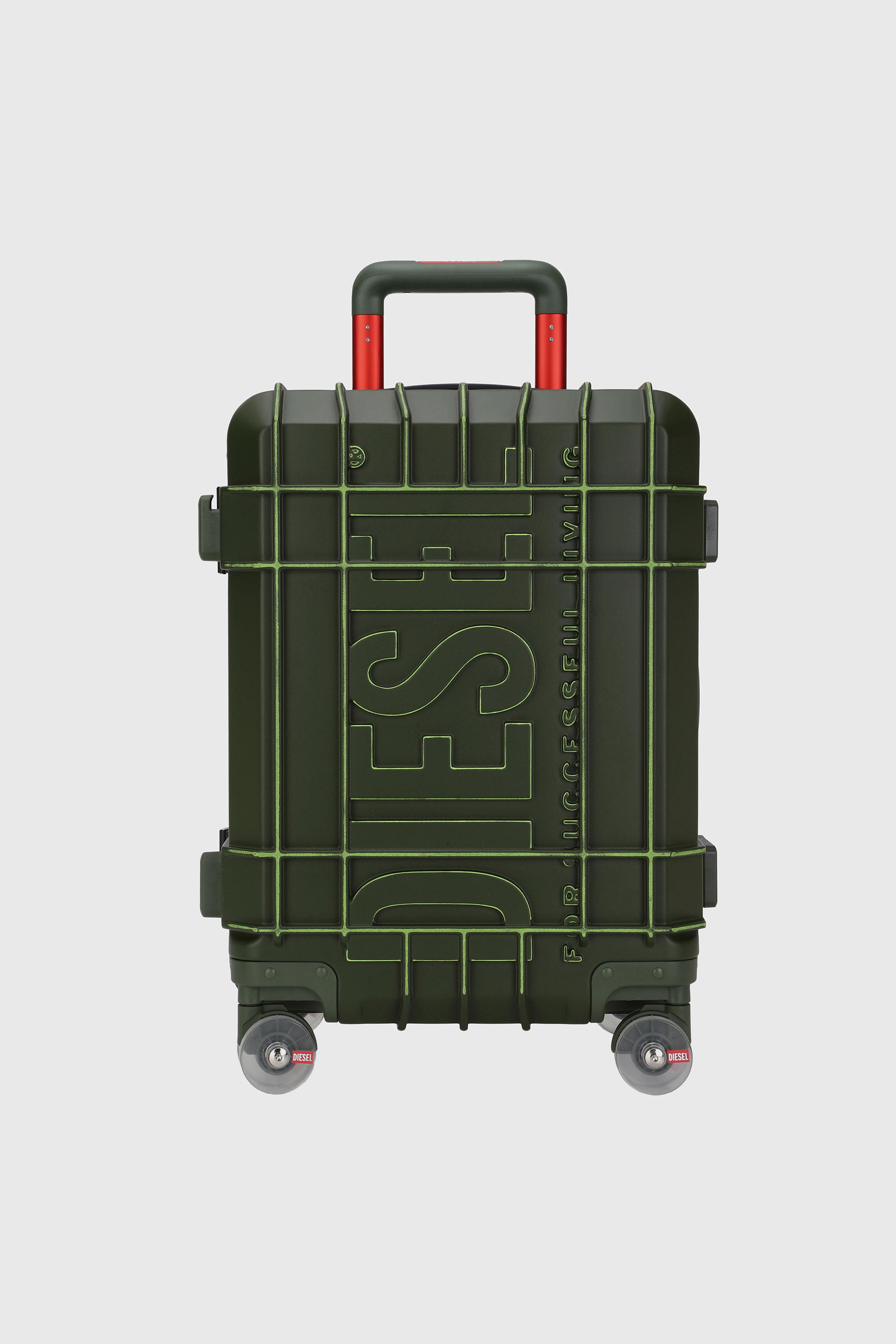 Diesel - DIESEL PC STRONG IMAGE TROLLEY- DSL003, Unisex's Rugged suitcase size S in ミリタリーグリーン - 1