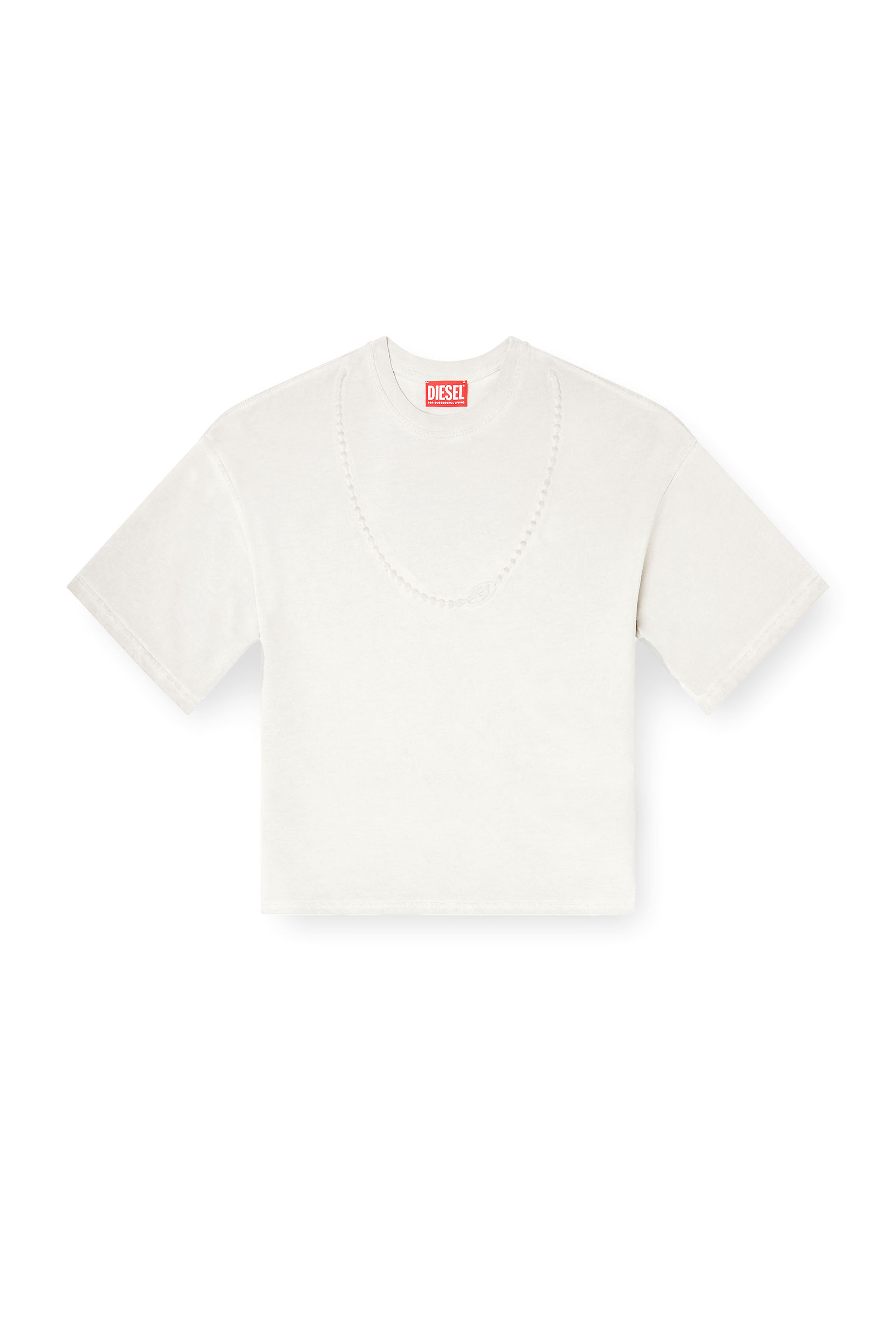 Diesel - T-CROPYN-S1, Female's Tシャツ in ライトグレー - 2