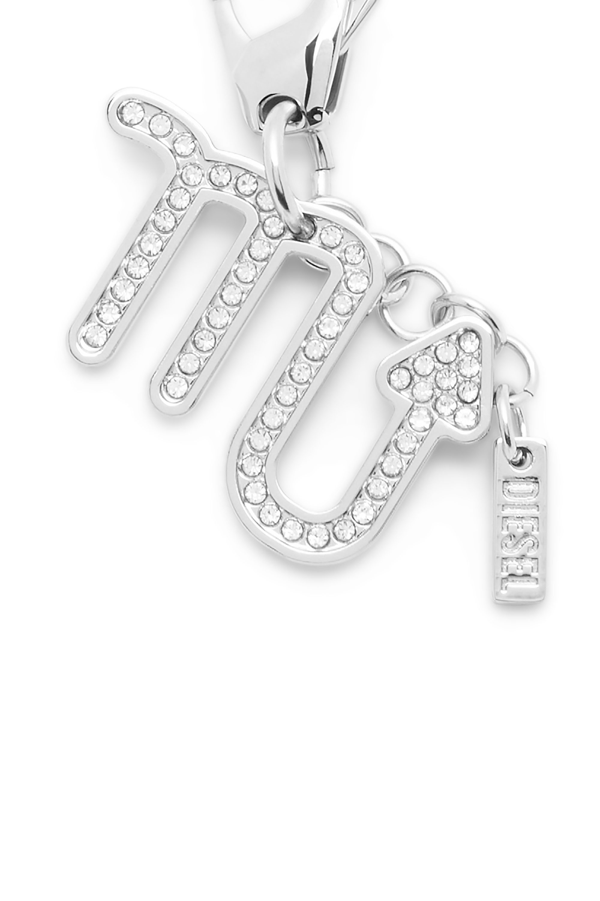 Diesel - CHARM SCORPIO, Unisex's Metal Scorpio charm with rhinestones in シルバー - 2