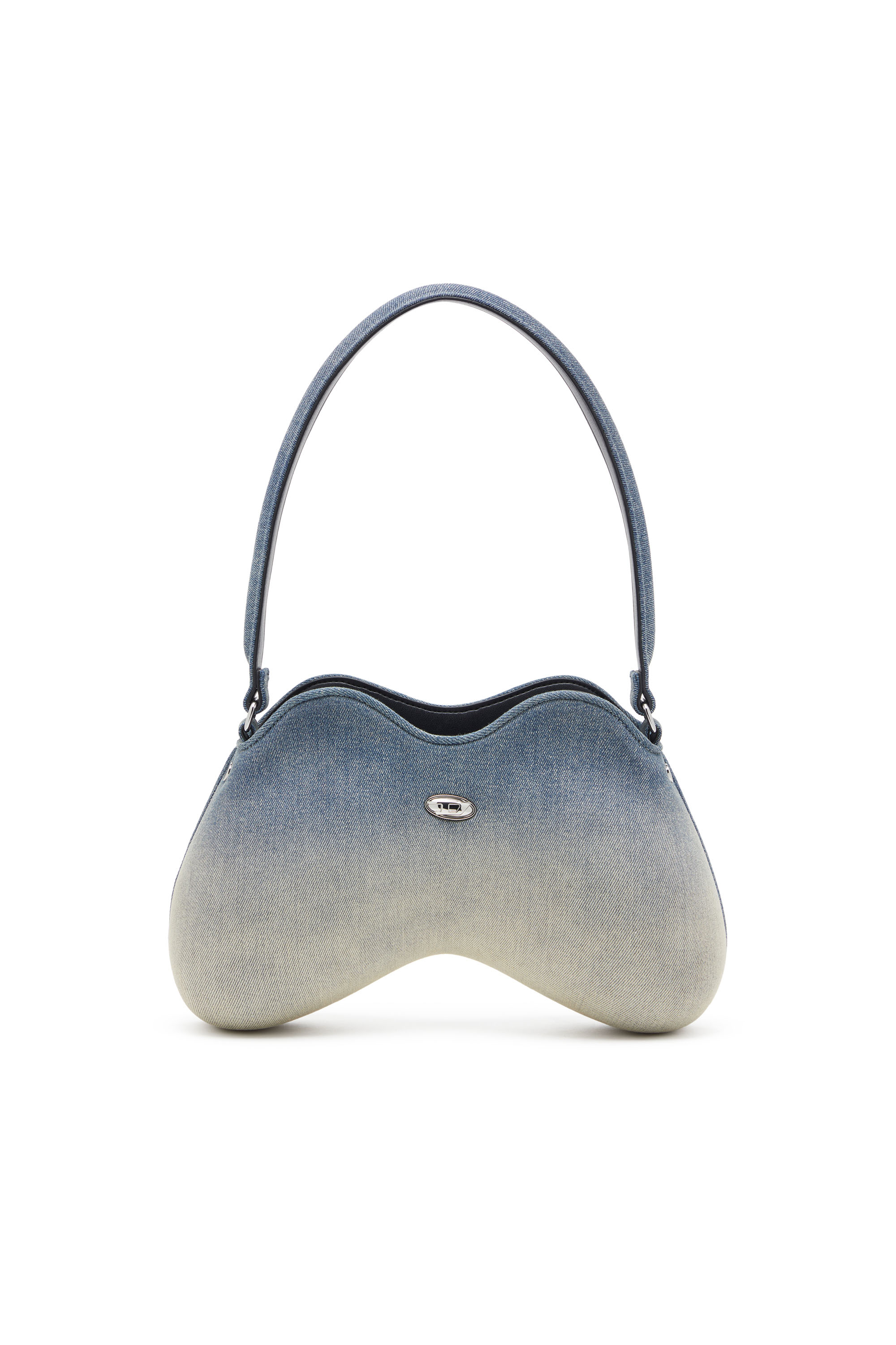 Diesel - DOUBLE-D SHOULDER, Female's Double-D-Shoulder bag in solarised denim in ライトブルー - 1