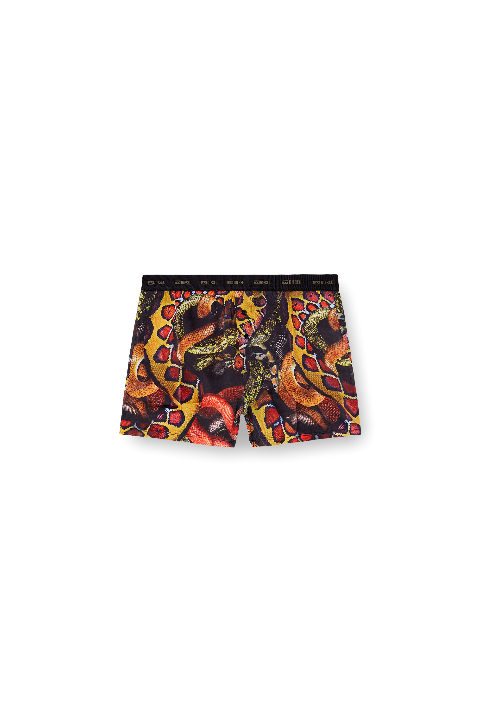 Diesel - STARK-UTLT-SNAKE, Male's Satin boxer shorts with snake print in マルチカラー - 4