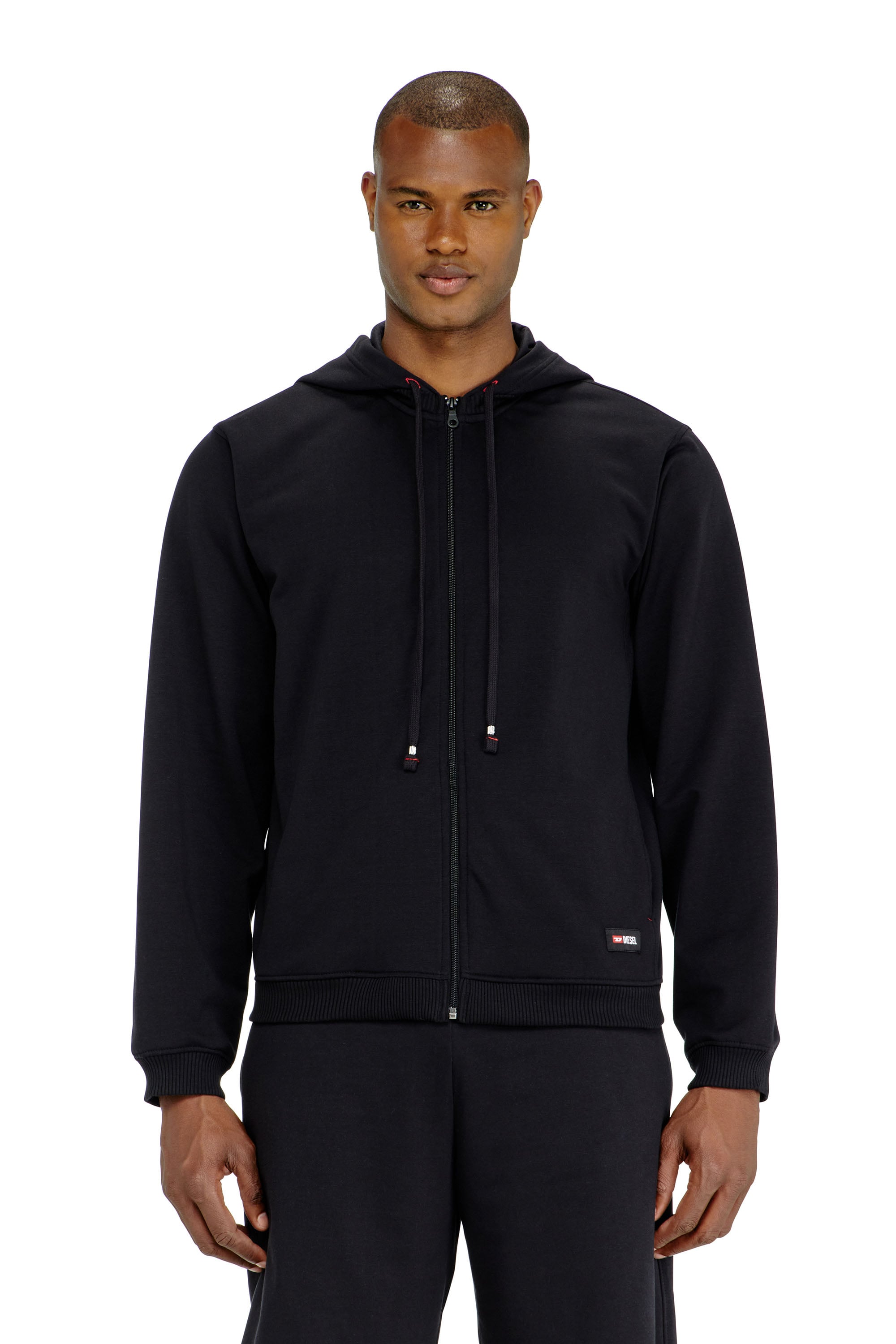 Diesel - JOY-D-CORE, Male's ジップアップパーカー in ブラック - 1
