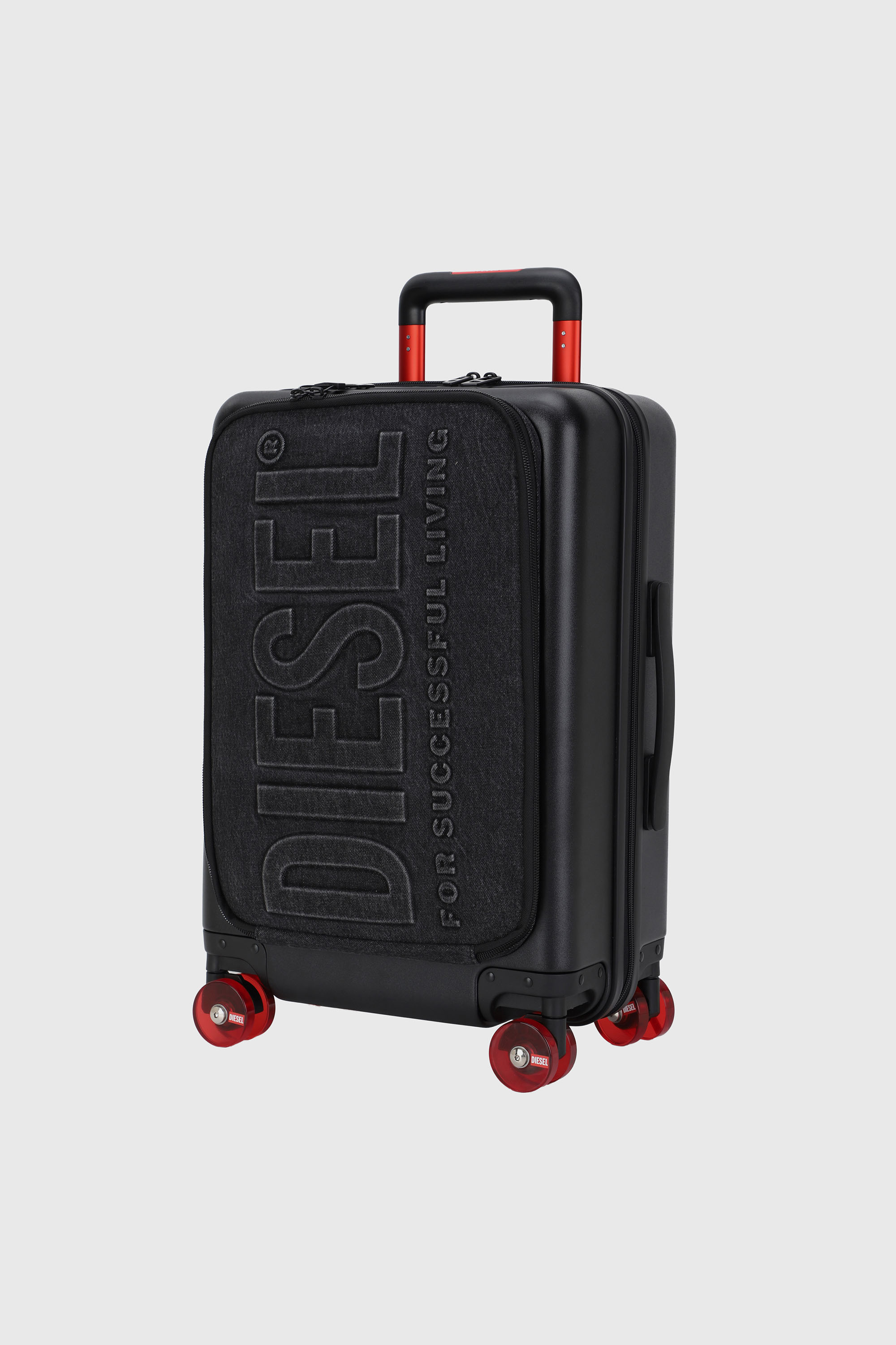 Diesel - LU0030 HARD LUGGAGE-DSL008, Unisex's Hybrid denim suitcase size S in ブラック - 5