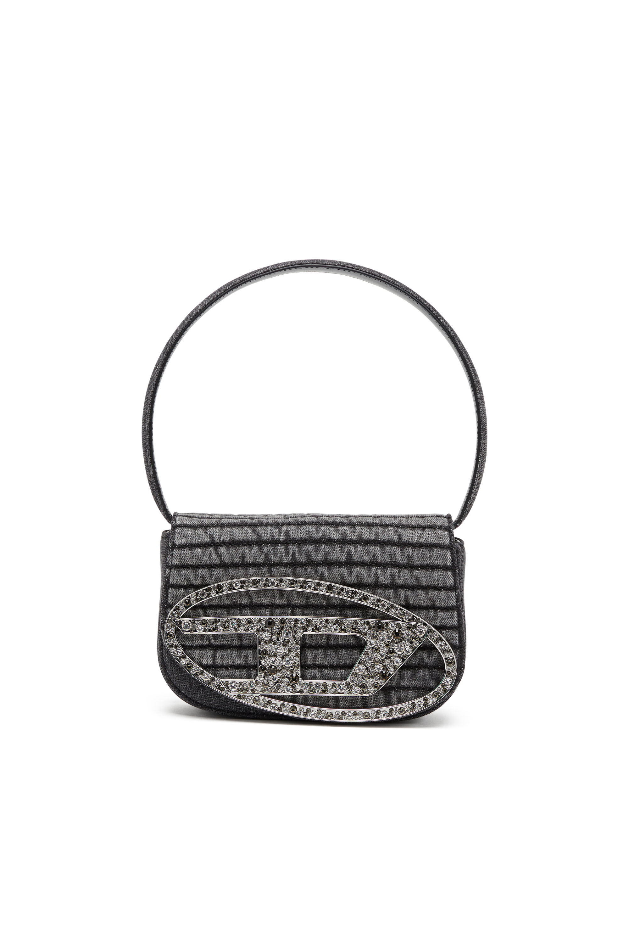 Diesel - 1DR, Female's デニムショルダーバッグ in ブラック - 1