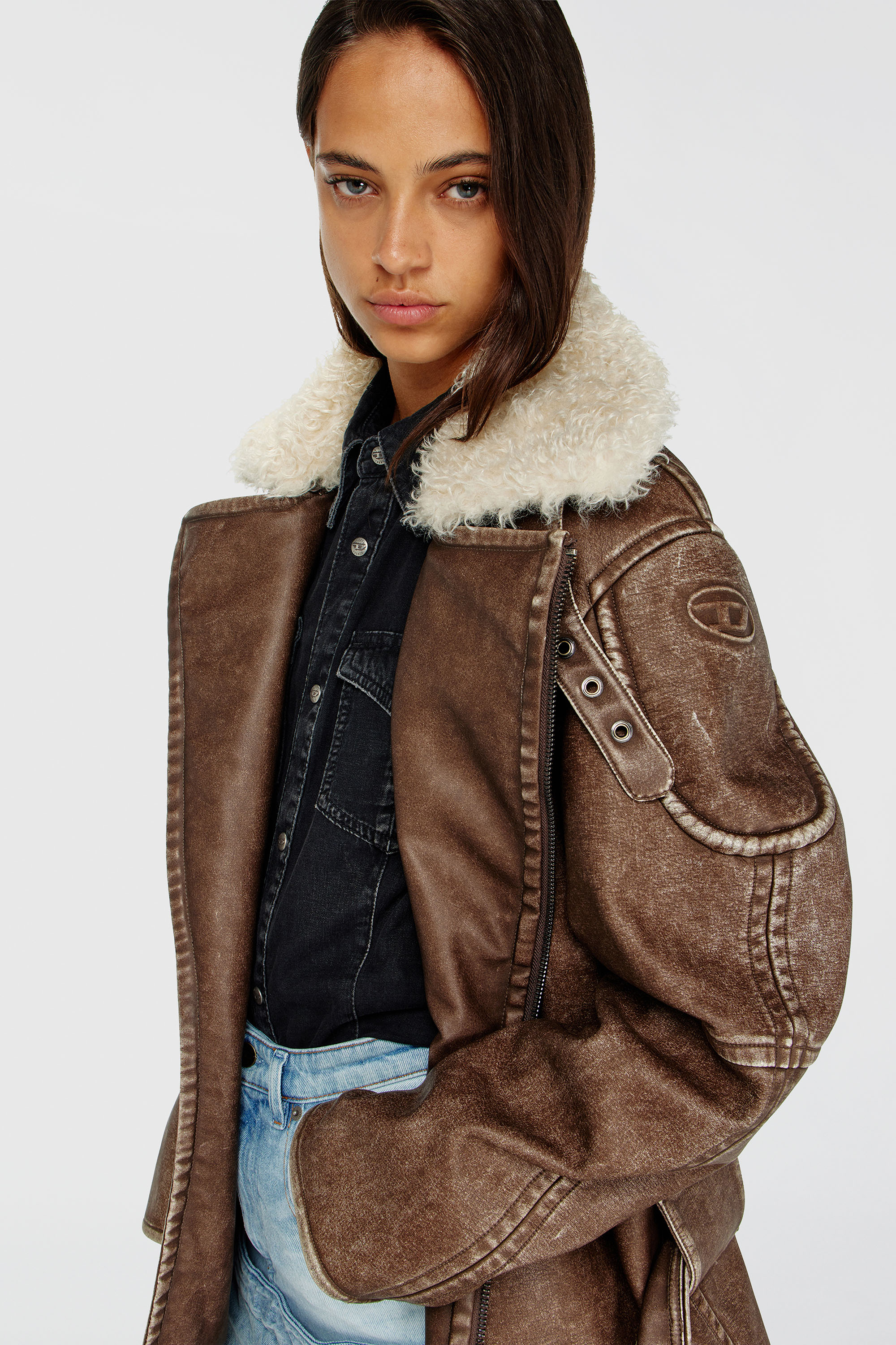 Diesel - G-EYSER, Female's ジャケット in ブラウン - 4