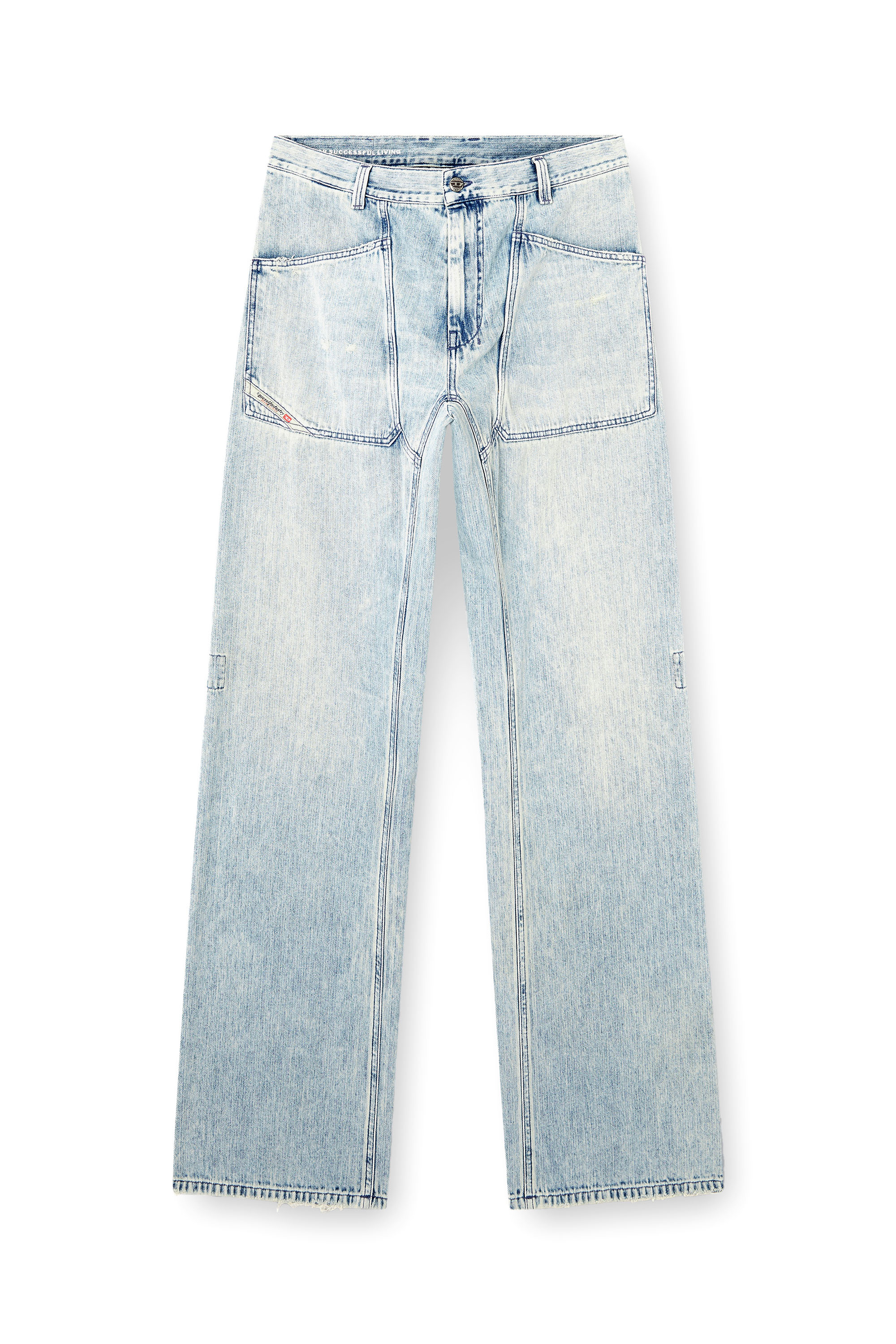 Diesel - Male's Relaxed Jeans D-Zeta 09L60, ライトブルー - 2