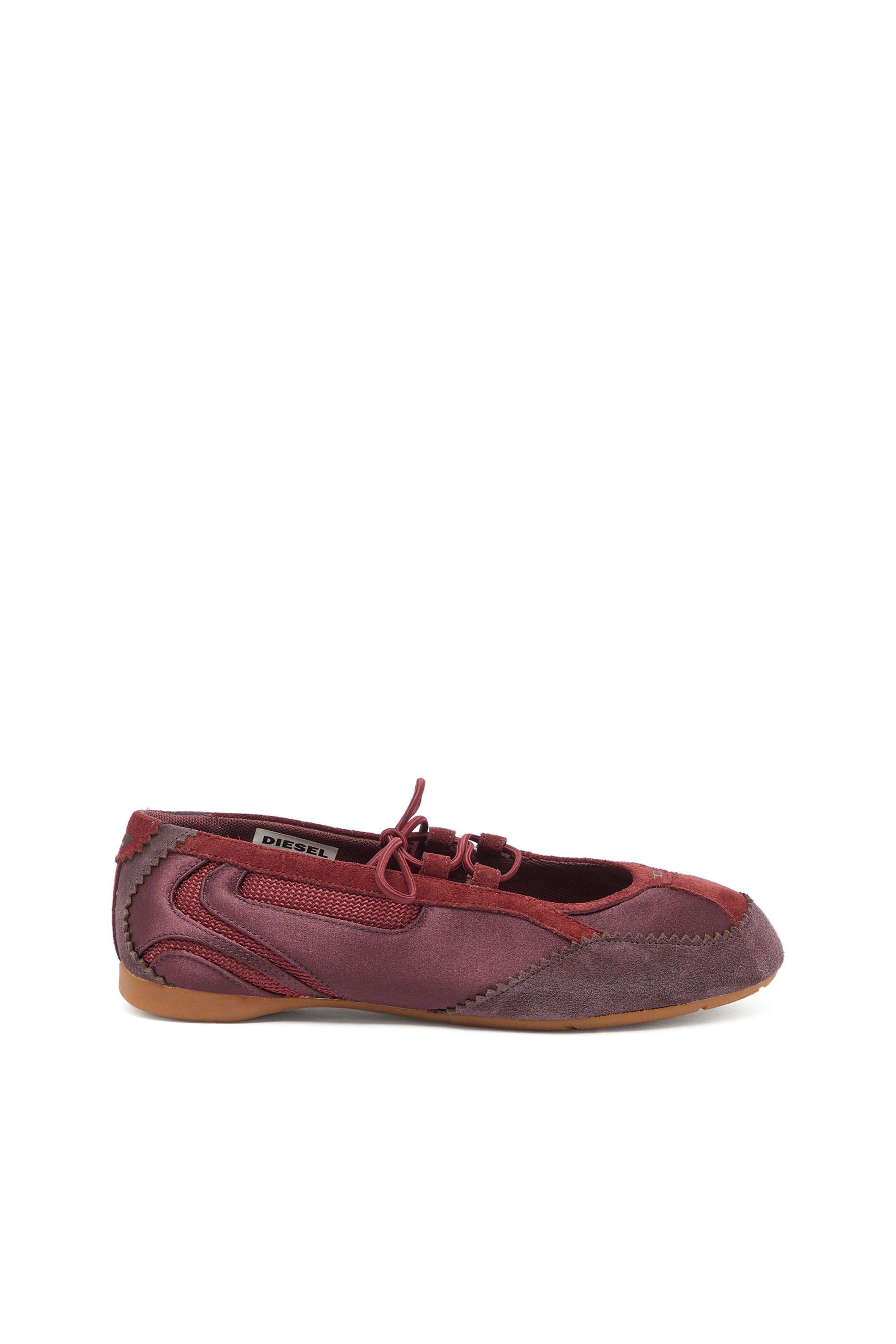 Diesel - D-MILE BALLERINA LACE UP II W, Female's バレエスニーカー in バーガンディー - 1