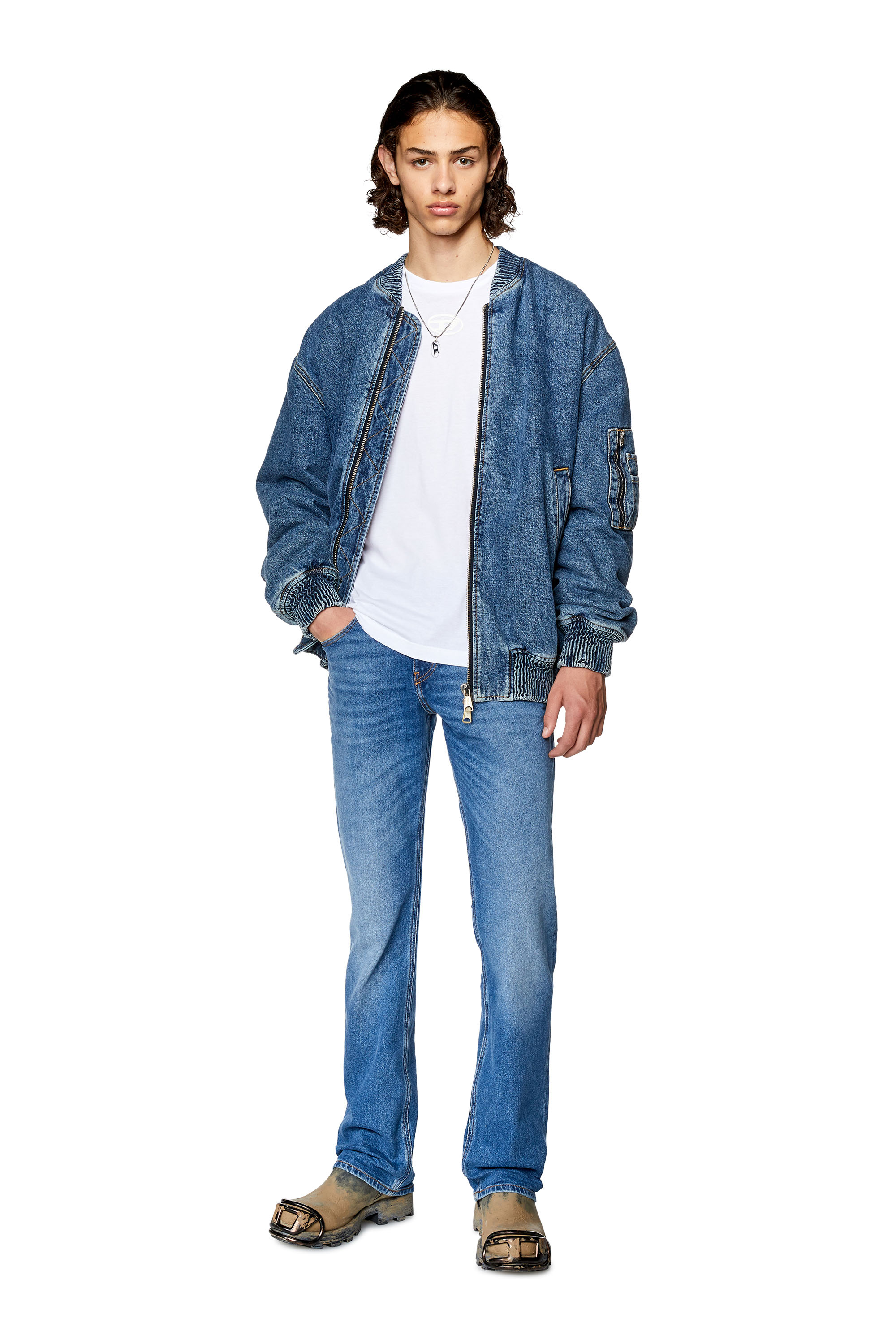 Diesel - Bootcut Jeans 2021 D-Vocs 0ENAT, ミディアムブルー - Image 4