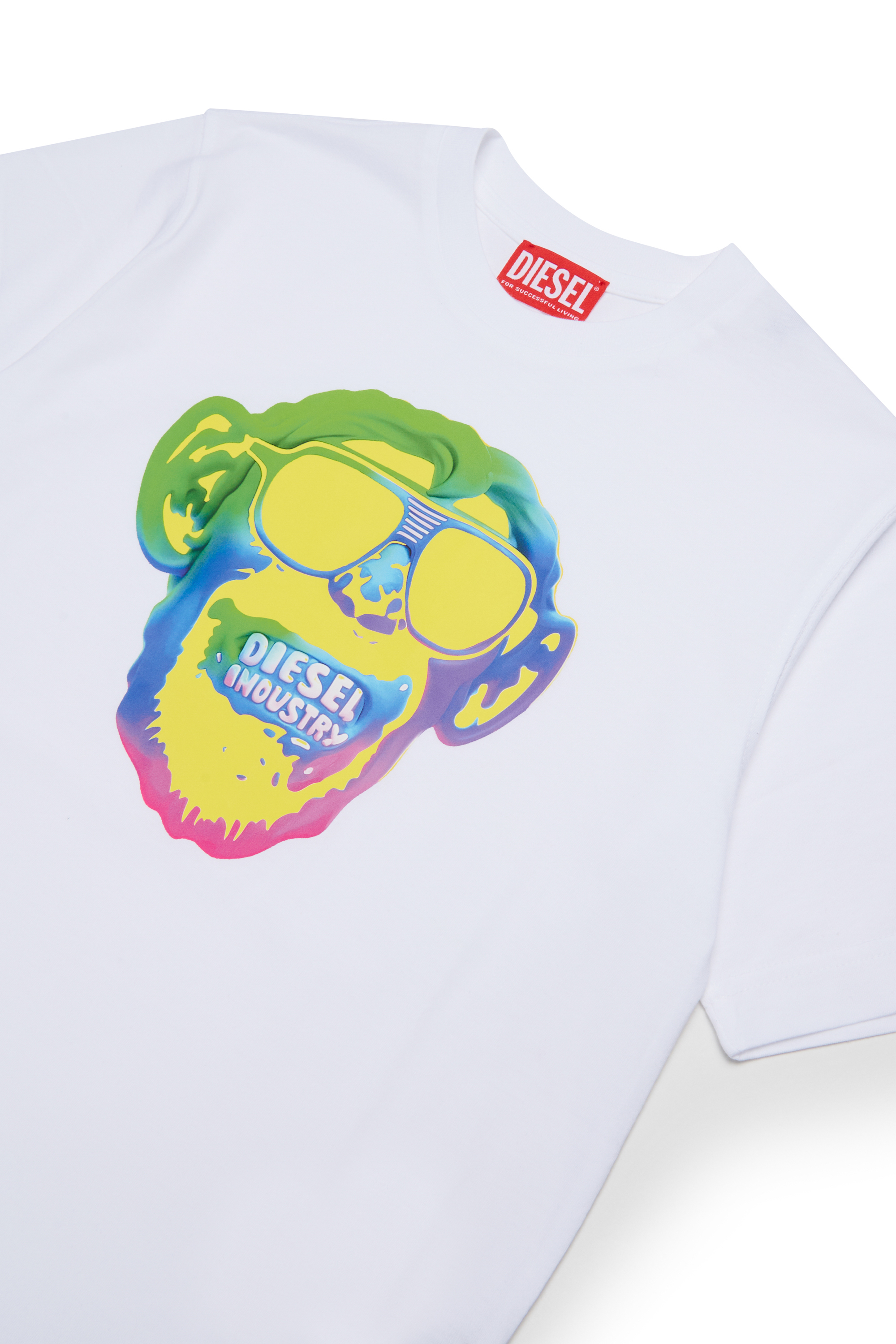 Diesel - TMONKEY OVER, Male's Tシャツ in ホワイト - 3