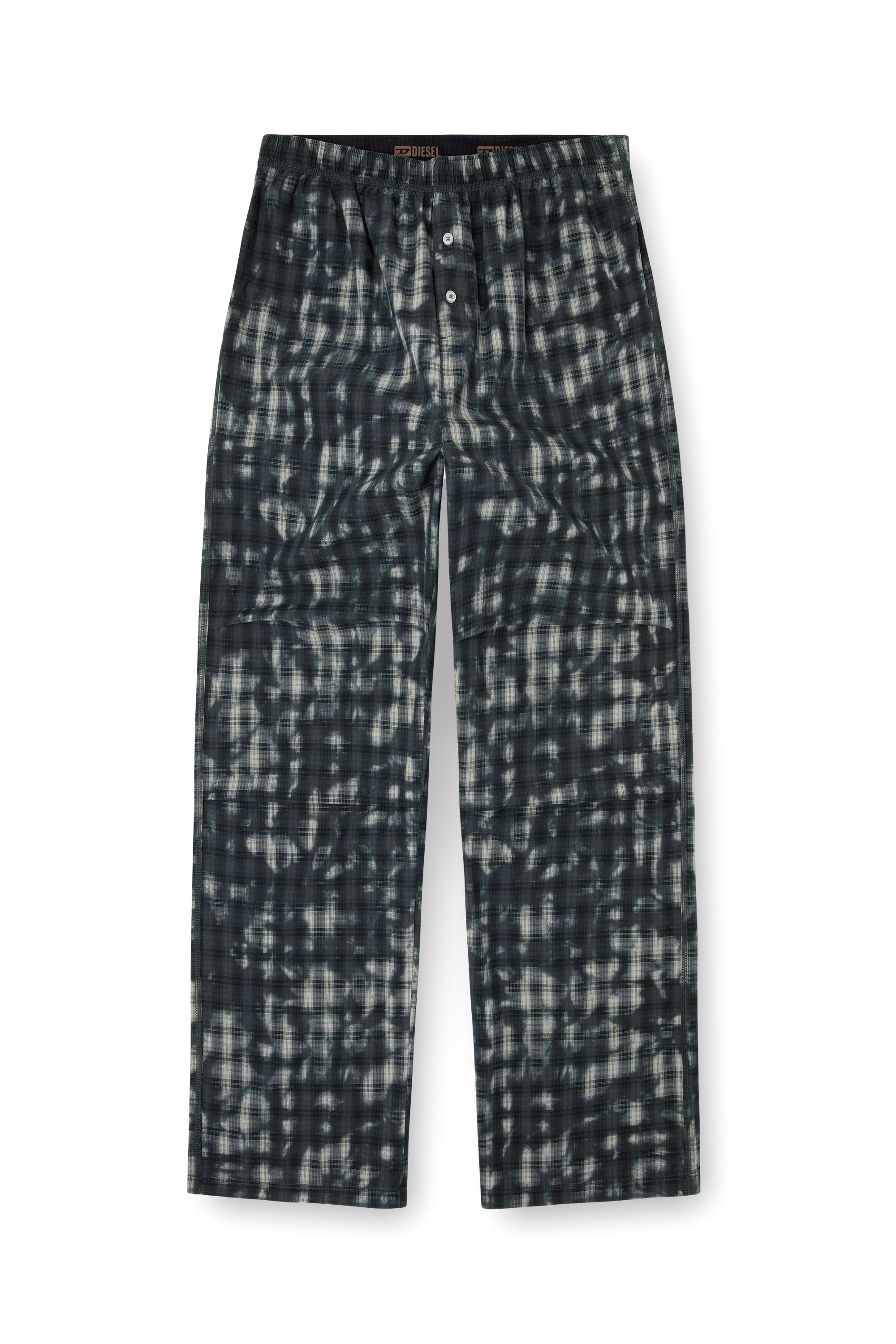 Diesel - VINCE-UTLT, Unisex's Pyjama bottoms with check print in ダークグリーン - 6