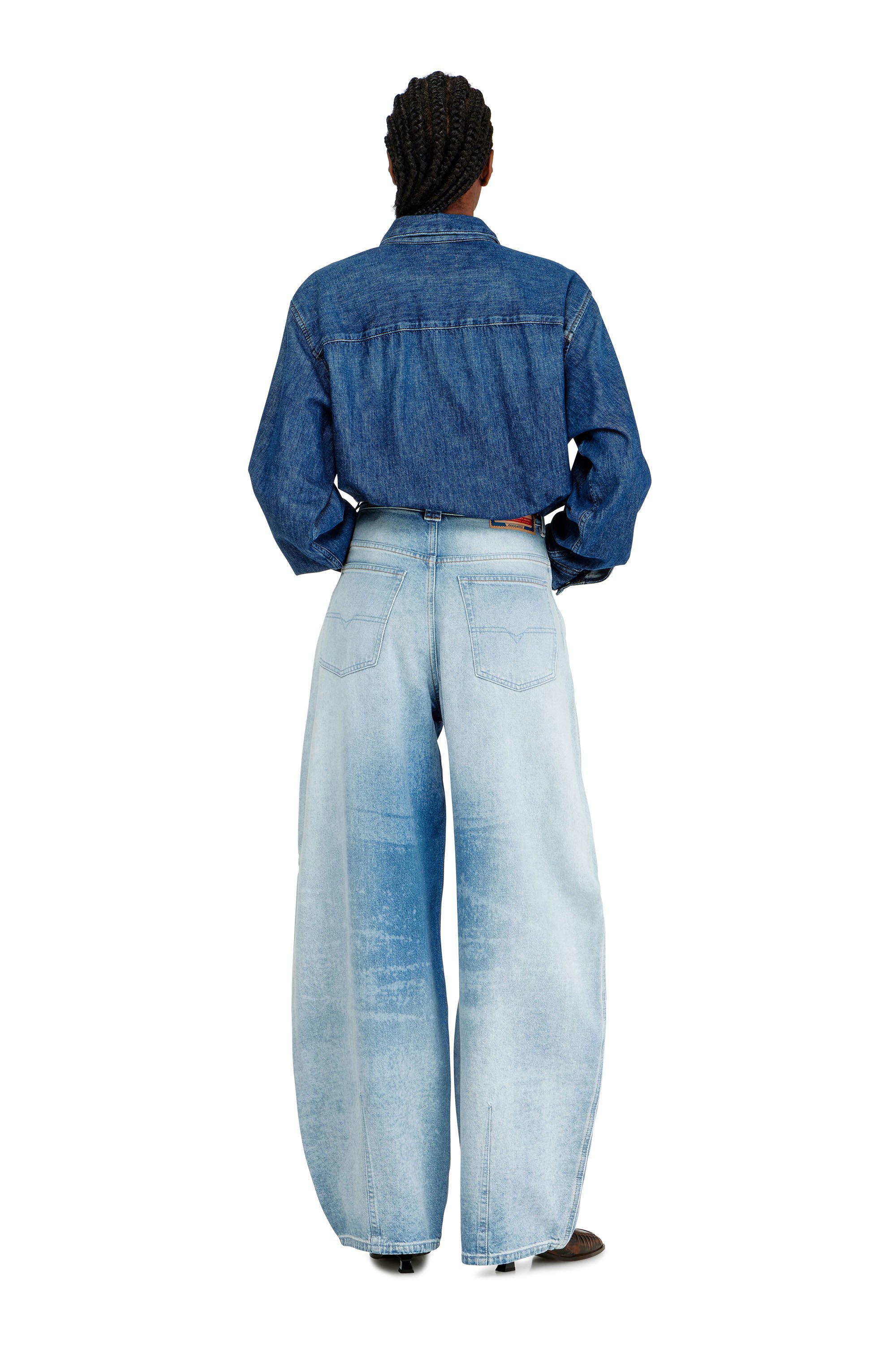 Diesel - Female's Relaxed Jeans 1987 D-Khelz 007EE, ライトブルー - 3