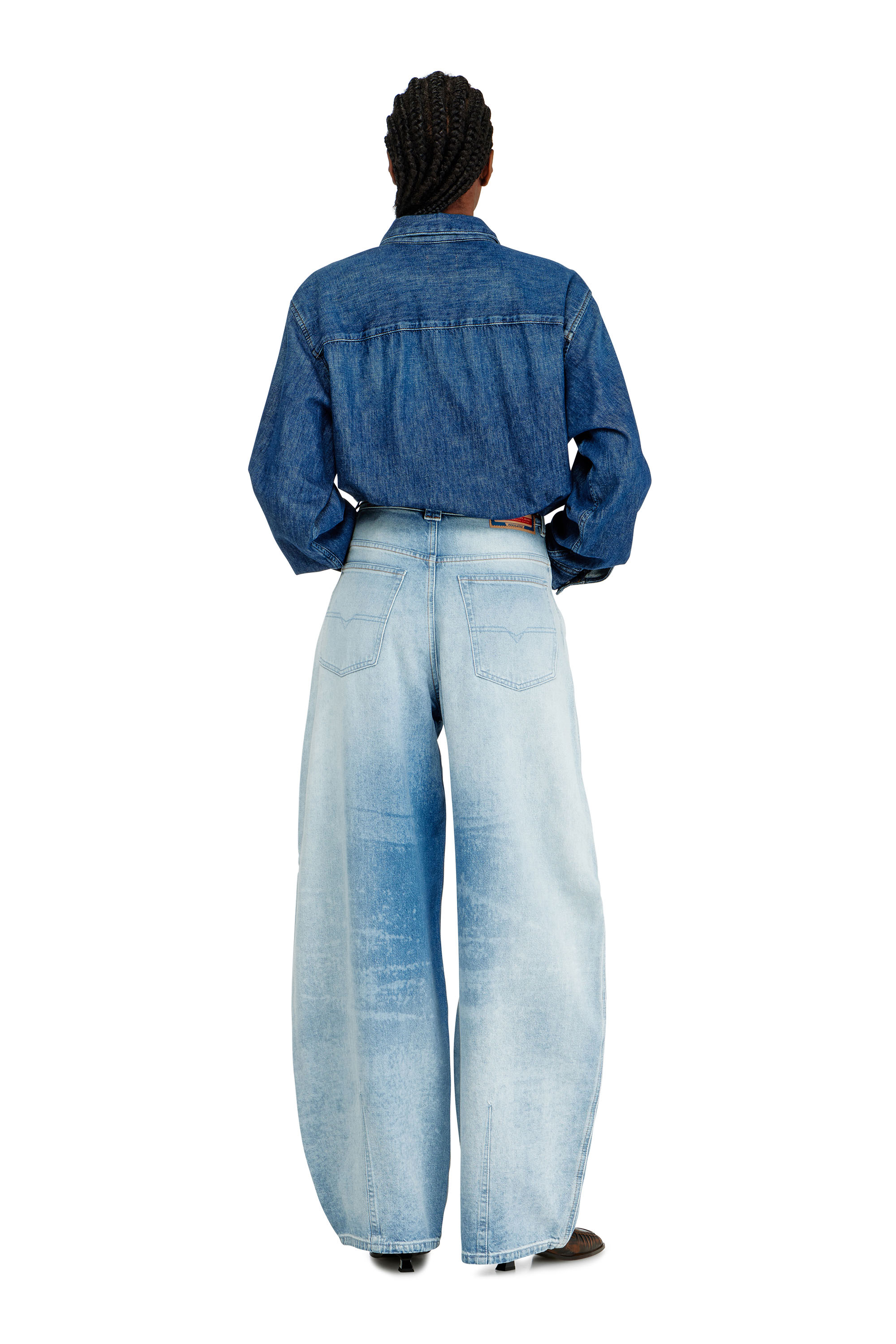 Diesel - Female's Relaxed Jeans 1987 D-Khelz 007EE, ライトブルー - 3