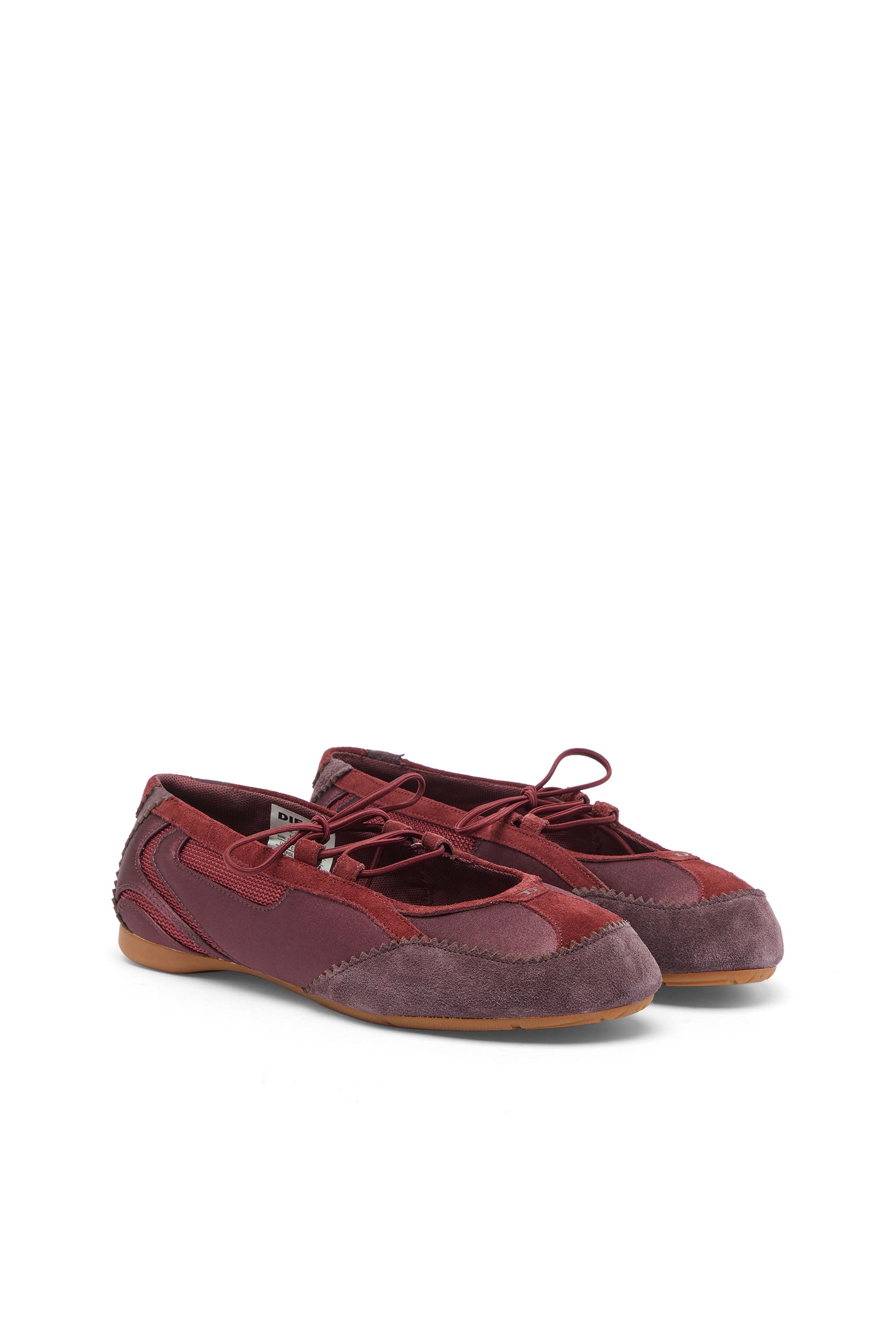 Diesel - D-MILE BALLERINA LACE UP II W, Female's バレエスニーカー in バーガンディー - 2