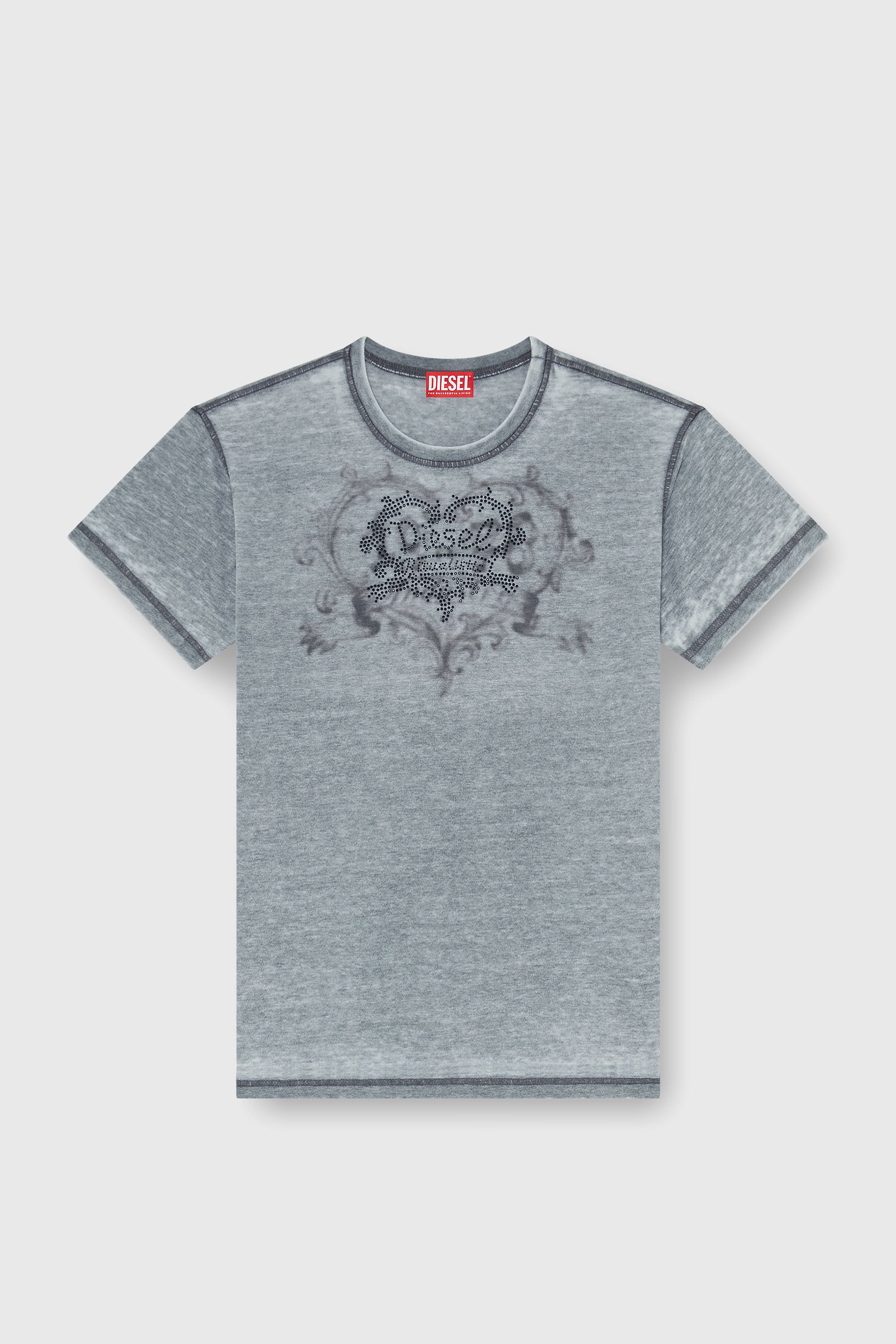 Diesel - T-NORMY-AA5, Female's Tシャツ in グレー - 2