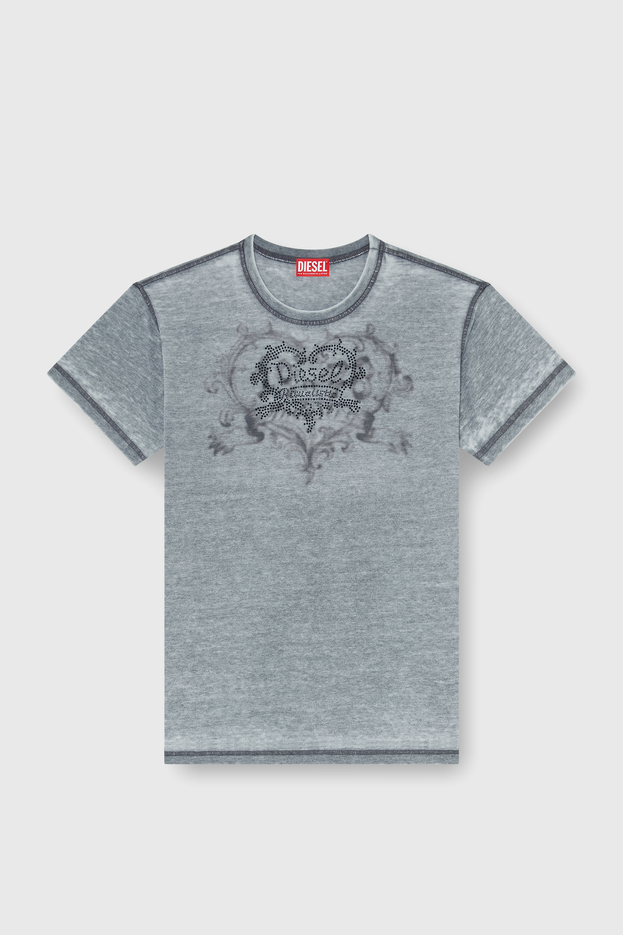 Diesel - T-NORMY-AA5, Female's Tシャツ in グレー - 2