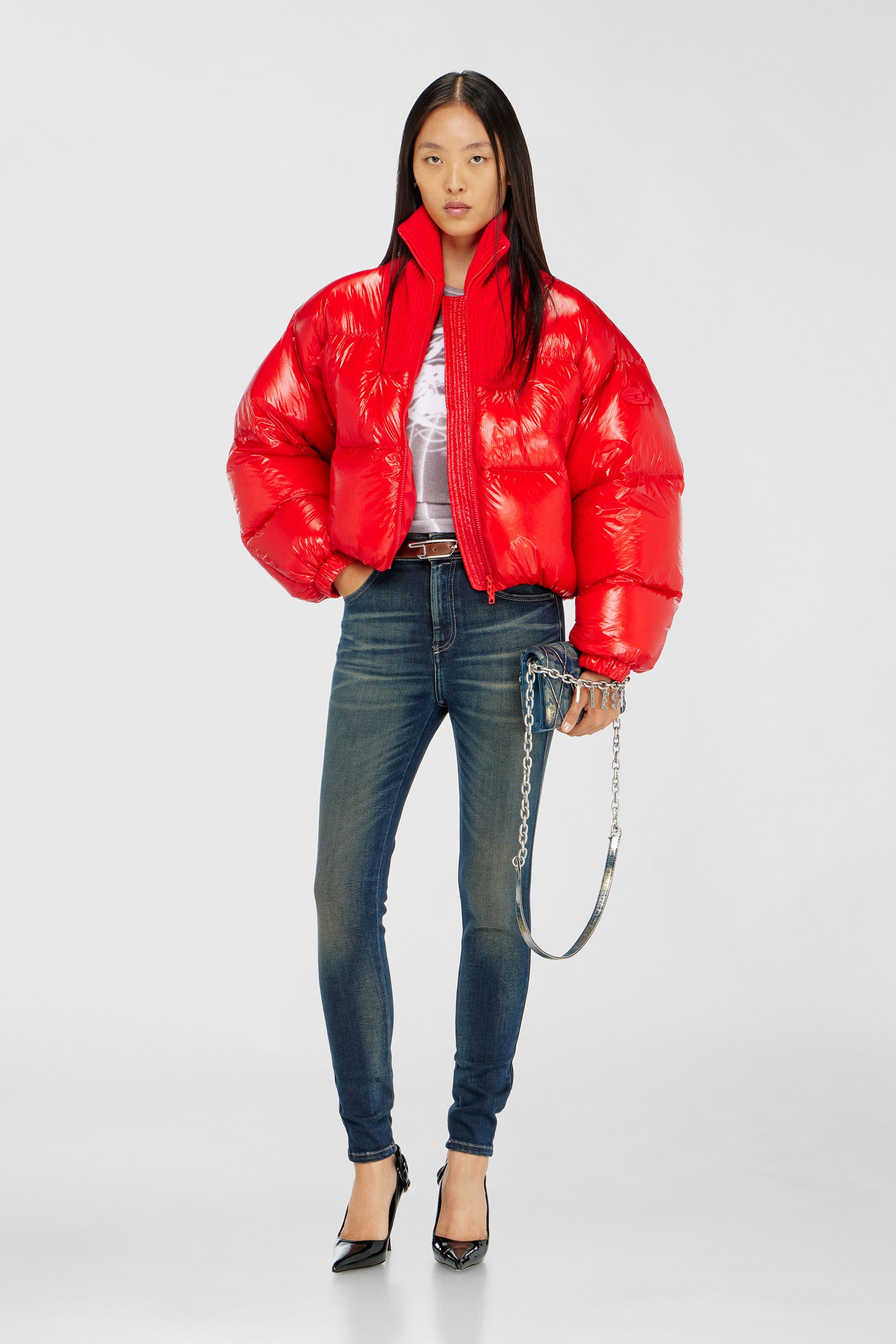 Diesel - Female's Skinny Jeans 1984 Slandy-High 09P40, ダークブルー - 1