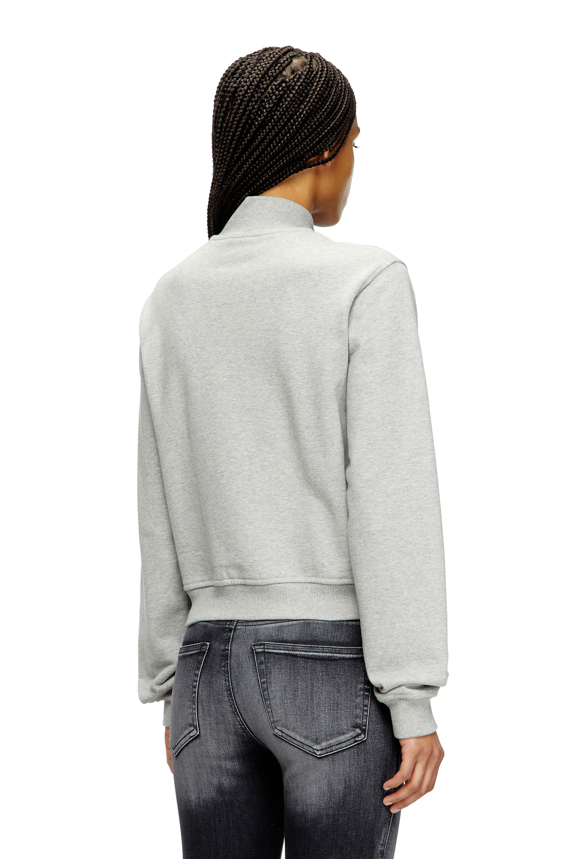 Diesel - F-FLACIN-J1, Female's Sweatshirt with Oval D logo in グレー - 4