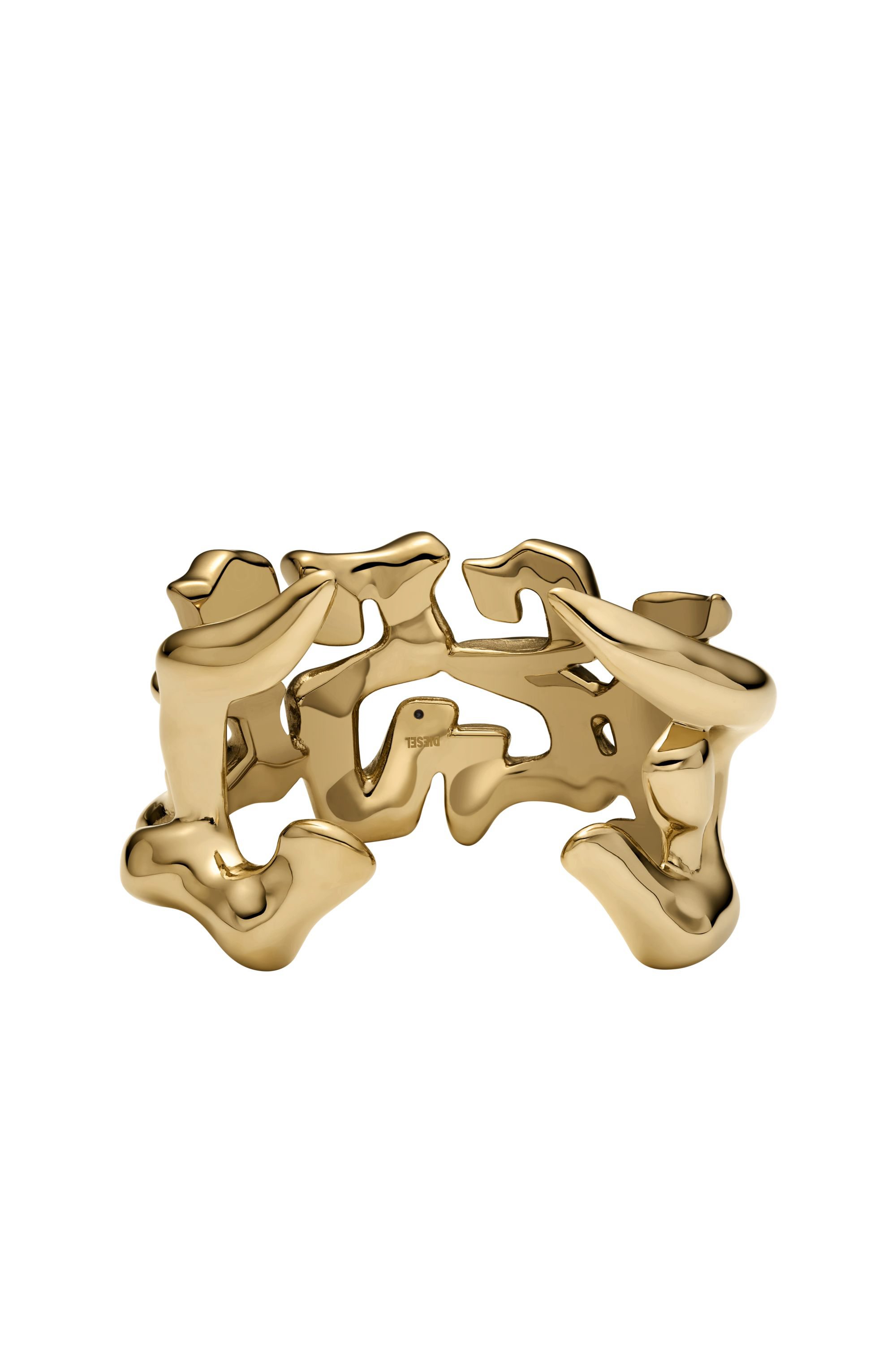 Diesel - DX1660710 JEWELLERY, Unisex's Stainless steel cuff bracelet in ゴールド - 2