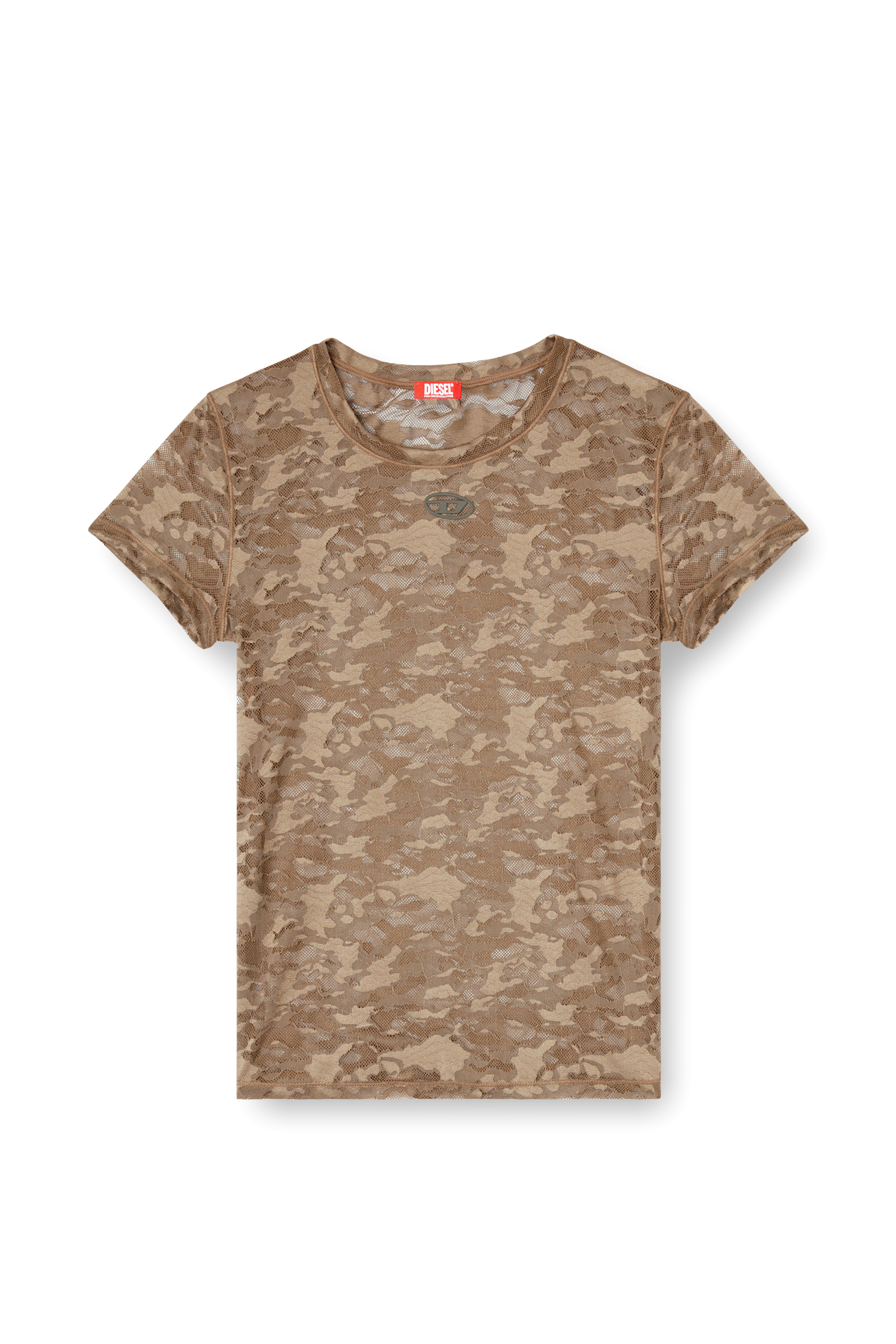 Diesel - KASIA-UTLT, Female's Tシャツ in ブラウン - 3