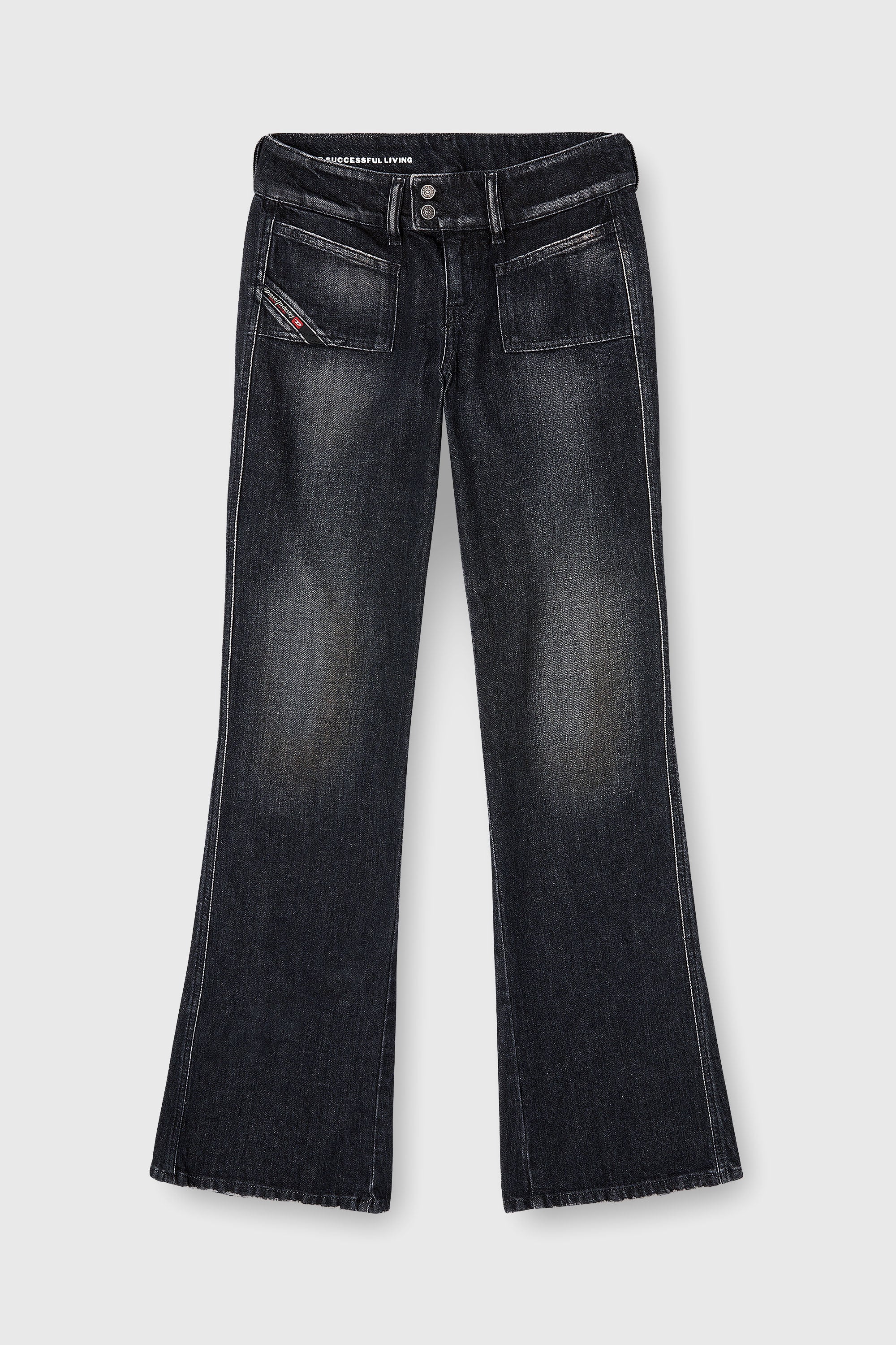 Diesel - Female's Bootcut Jeans D-Hush 09N50, ブラック/ダークグレー - 2