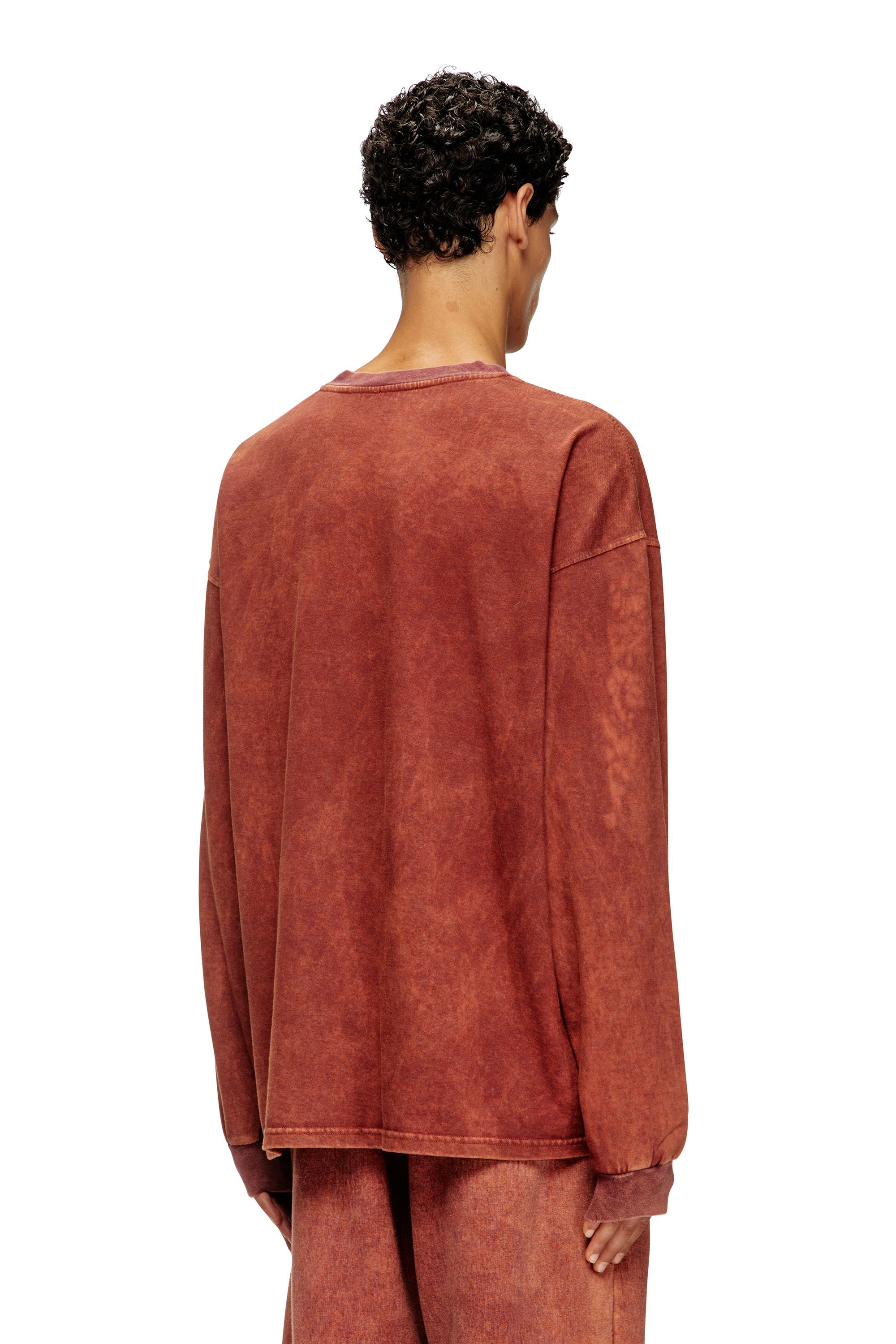 Diesel - T-BOXT-LS-T3, Male's 長袖Tシャツ in ブラウン - 4