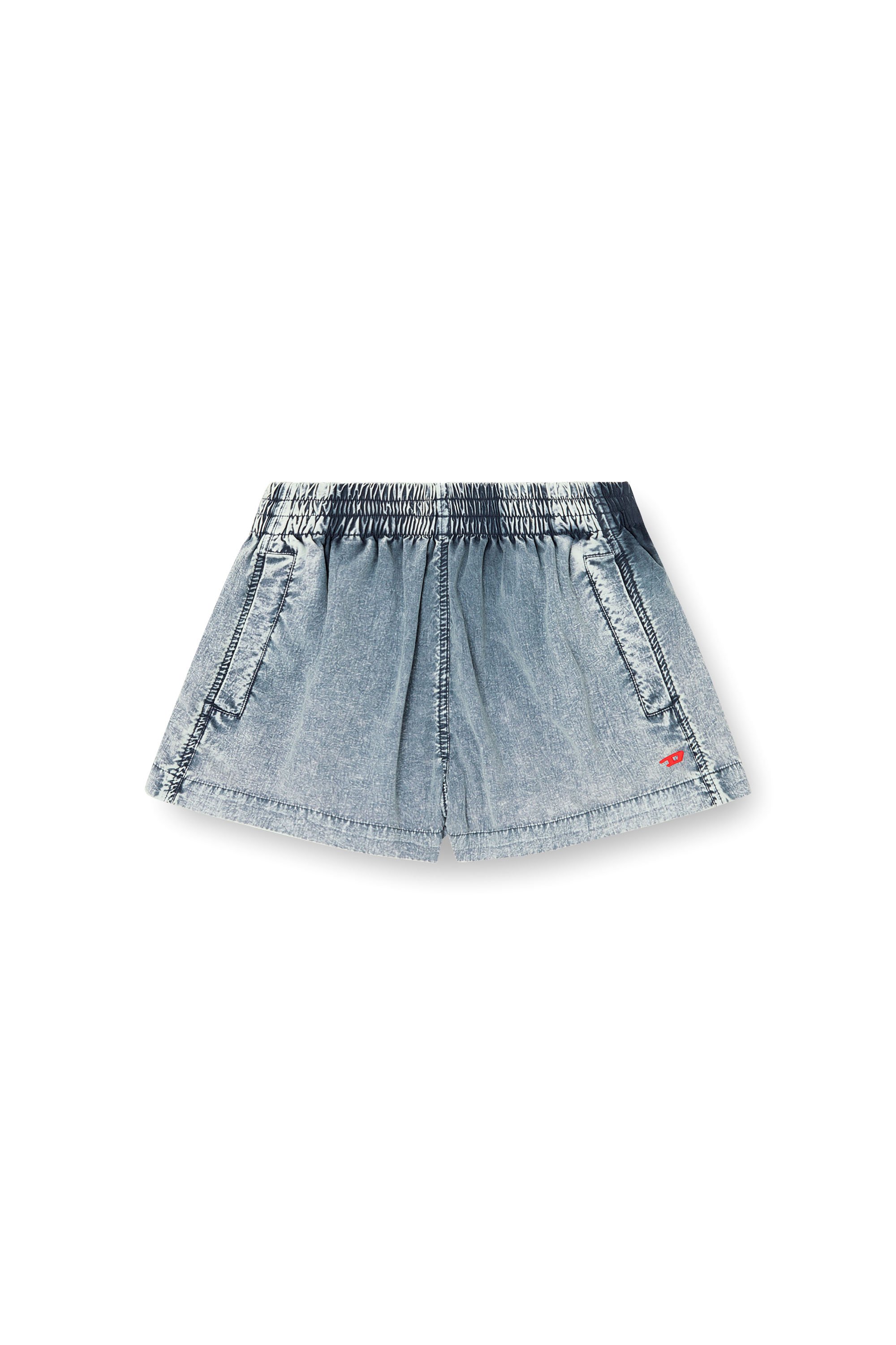 Diesel - S-OUND, Female's Boxer shorts in treated Taslan in ライトブルー - 3