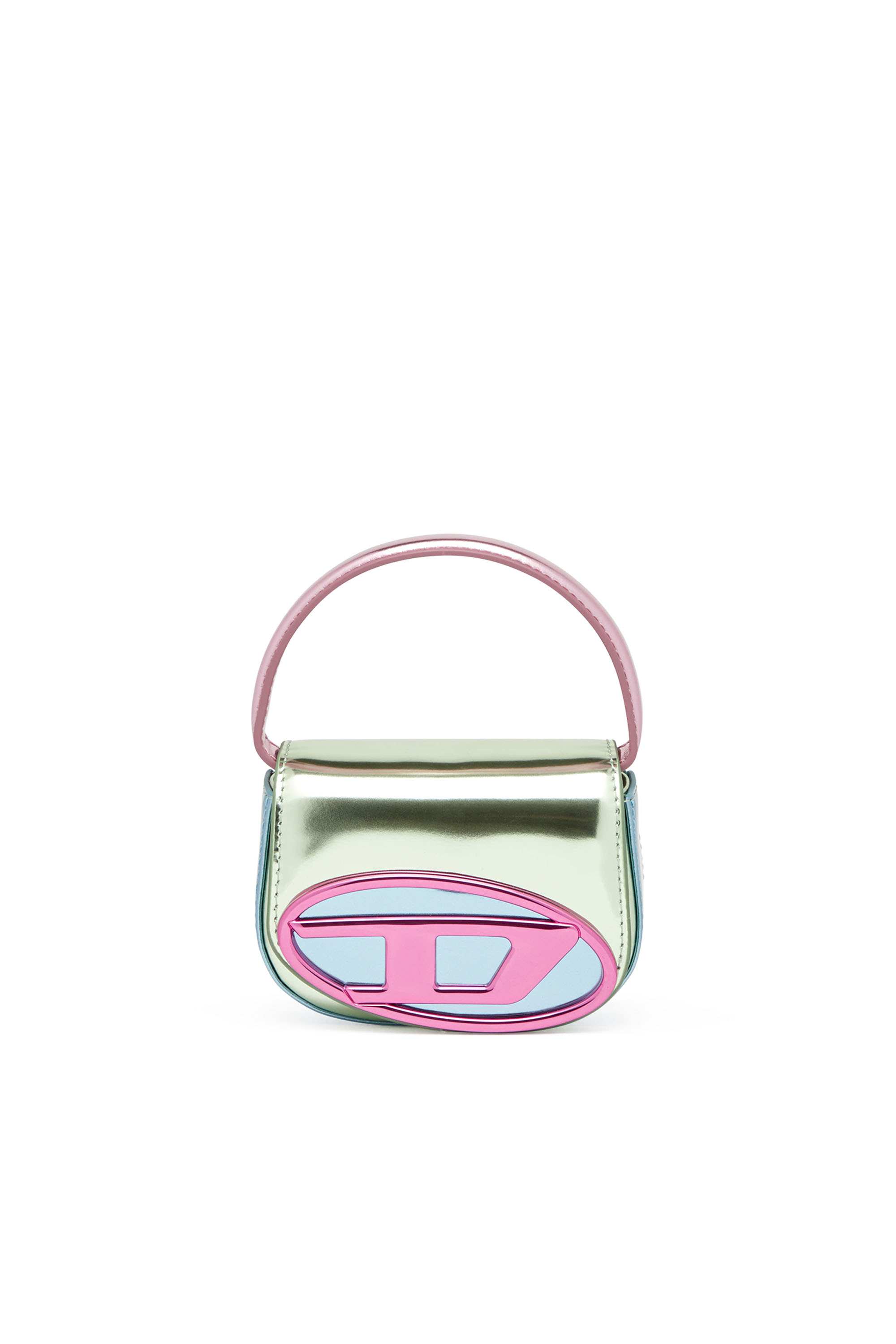 Diesel - 1DR XS, Female's 1DR XS-Iconic mini bag in mirror leather in グリーン/ピンク - 1