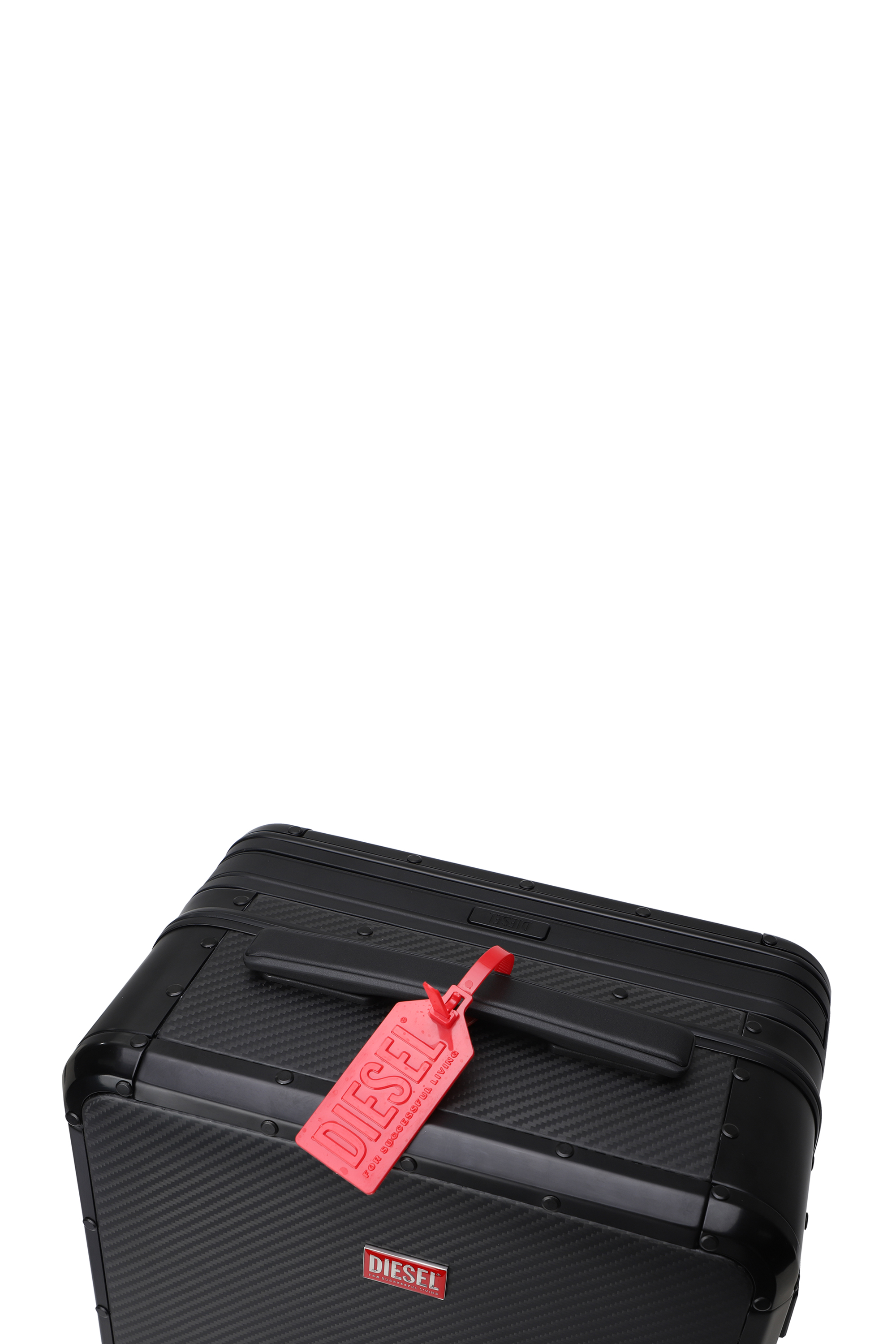 Diesel - DIESEL CARBON FIBER TROLLEY-BLACK- DSL00, Unisex's Carbon Fiber Carry-On Luggage 20" in ブラック - 6