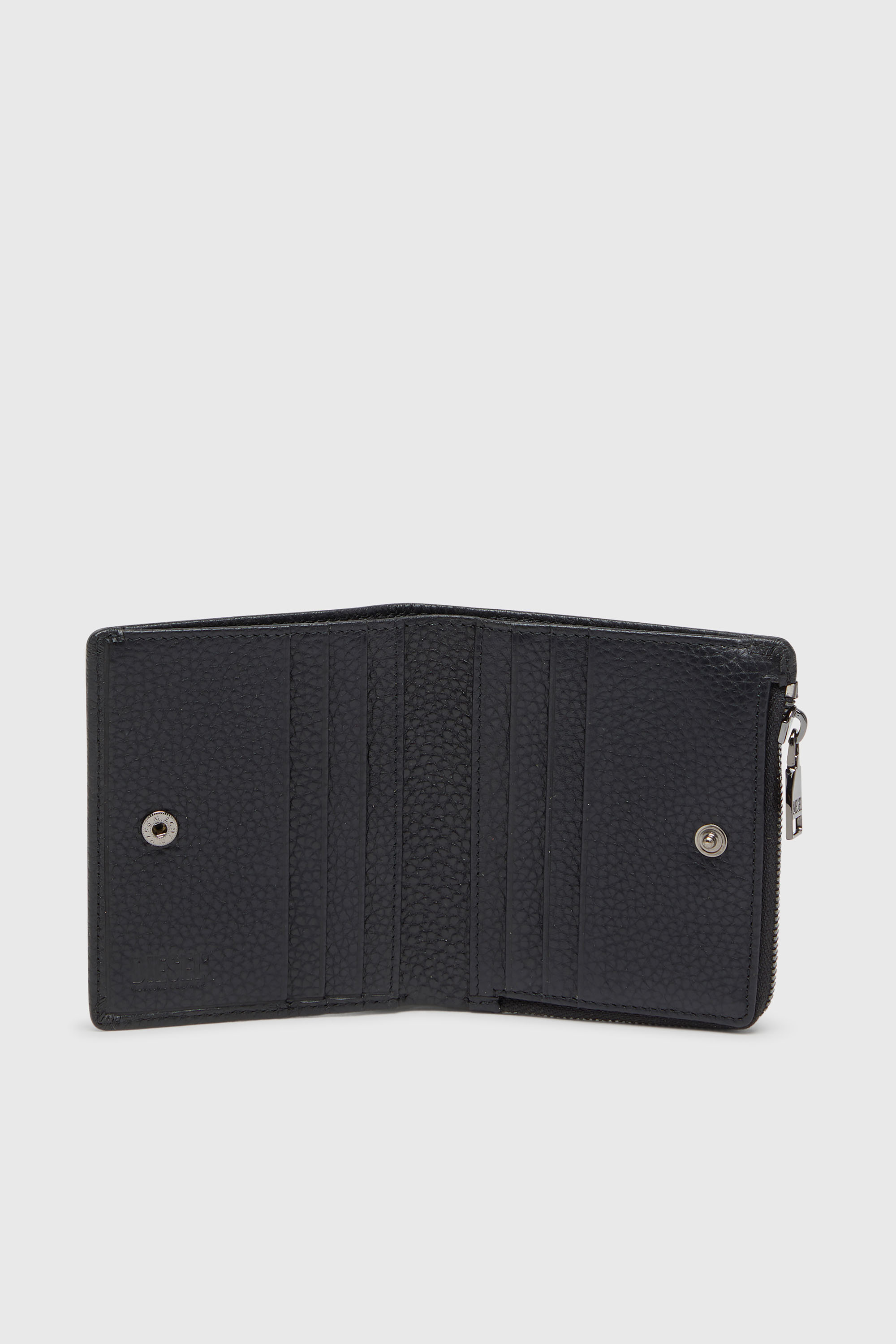 Diesel - HISSU EVO BI FOLD ZIP L, Male's 二つ折りウォレット in ブラック - 3