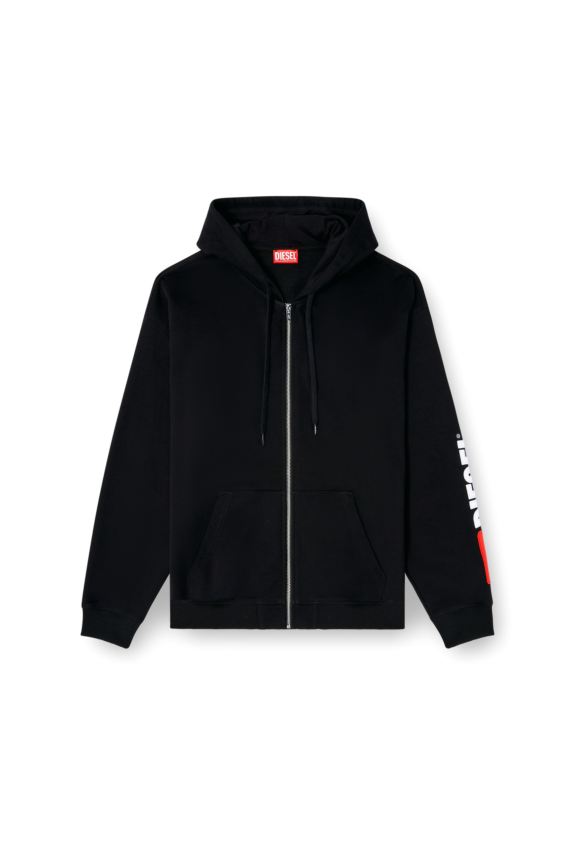Diesel - S-BOXT-ZIP-HOOD-DIV, Male's ジップアップパーカー in ブラック - 3