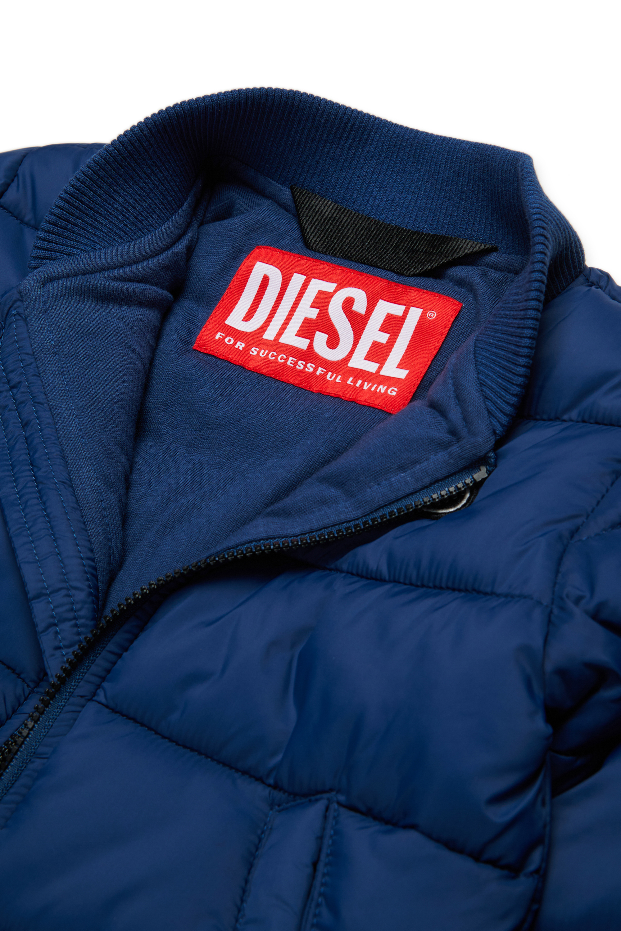 Diesel - JARPEB, Unisex's パファージャケット in ブルー - 4