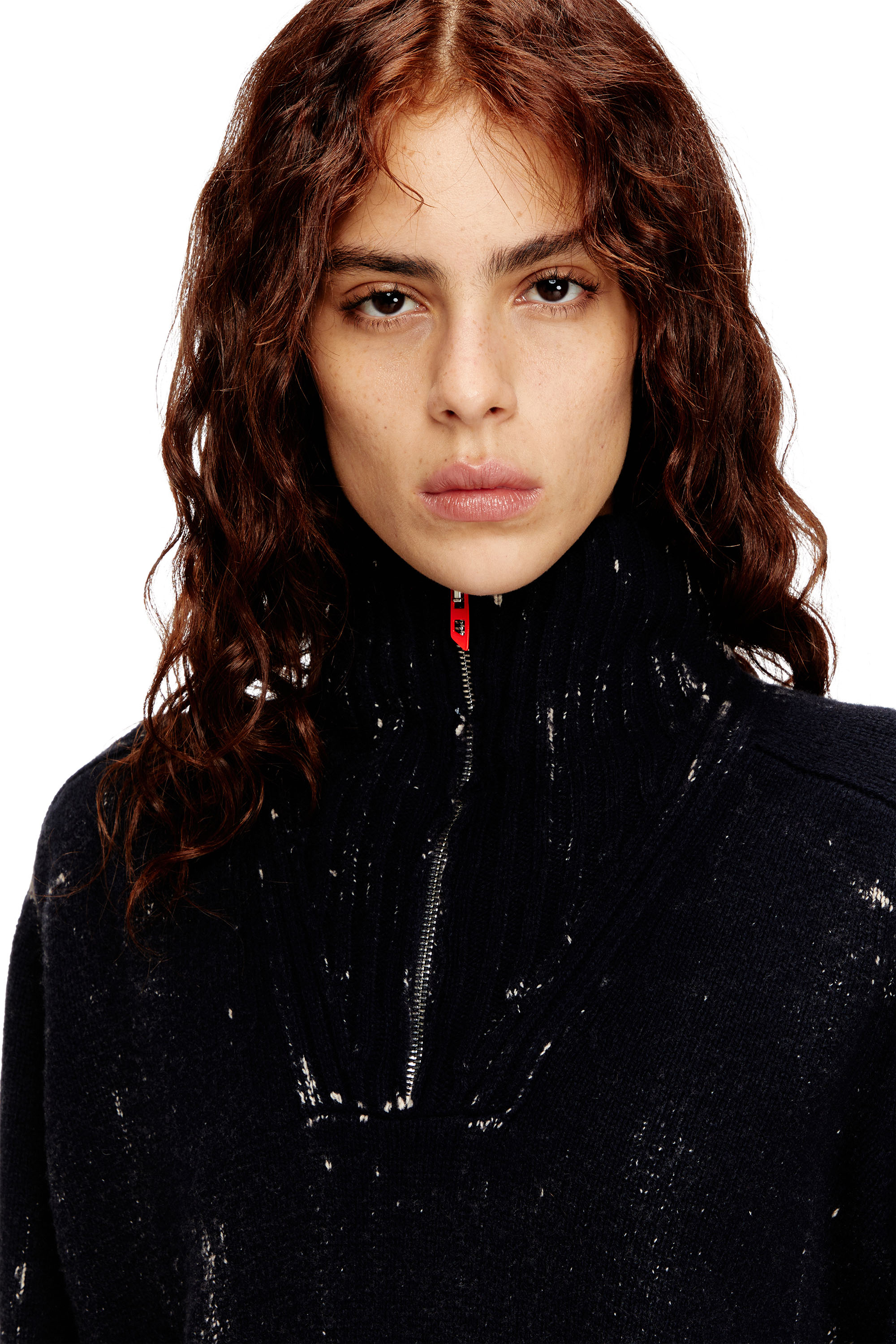 Diesel - M-MARCELLETTE, Female's プルオーバーニット in ダークブルー - 3