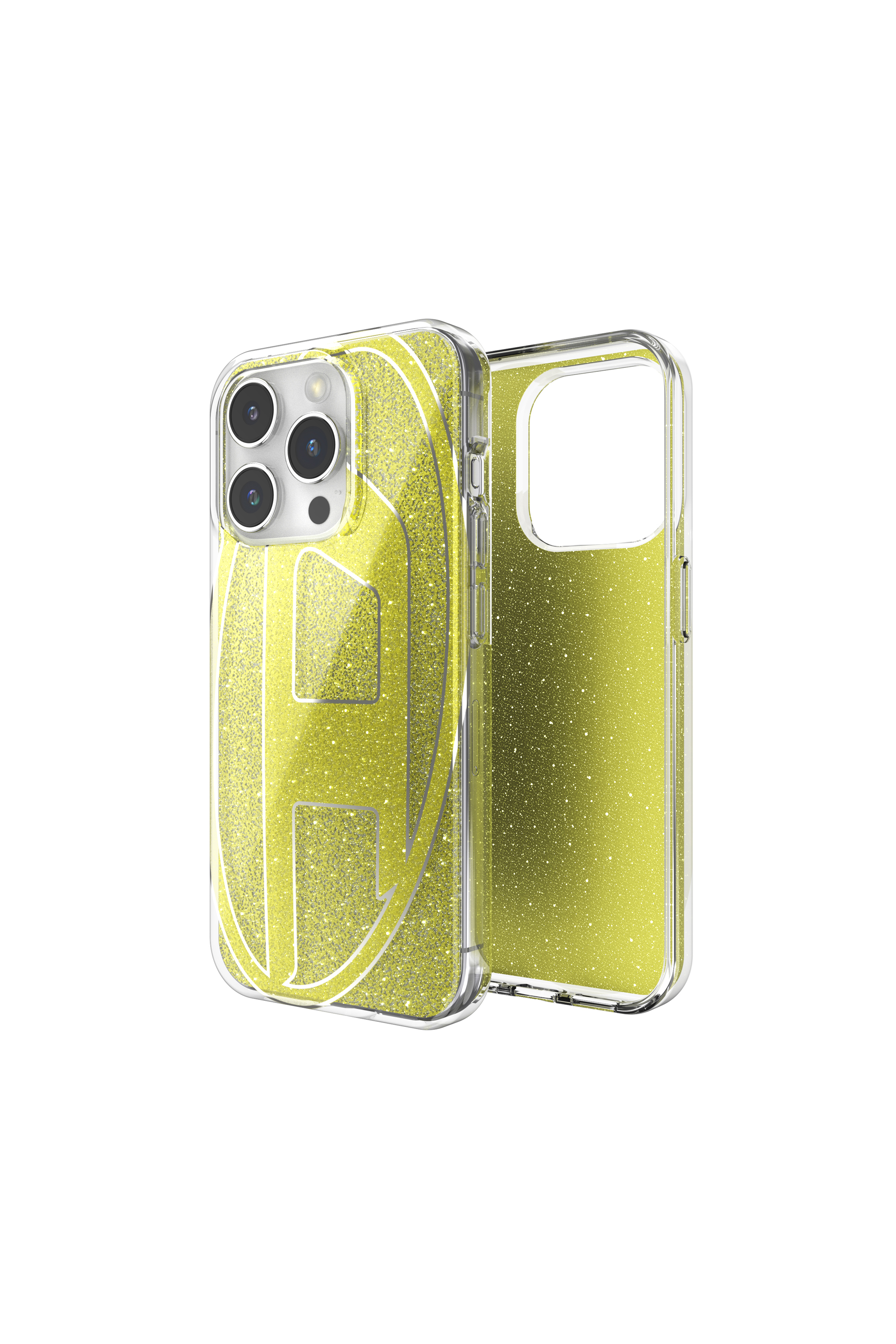 Diesel - 60028 AOP CASE, Unisex's iPhone 15 Pro in ゴールド - 1