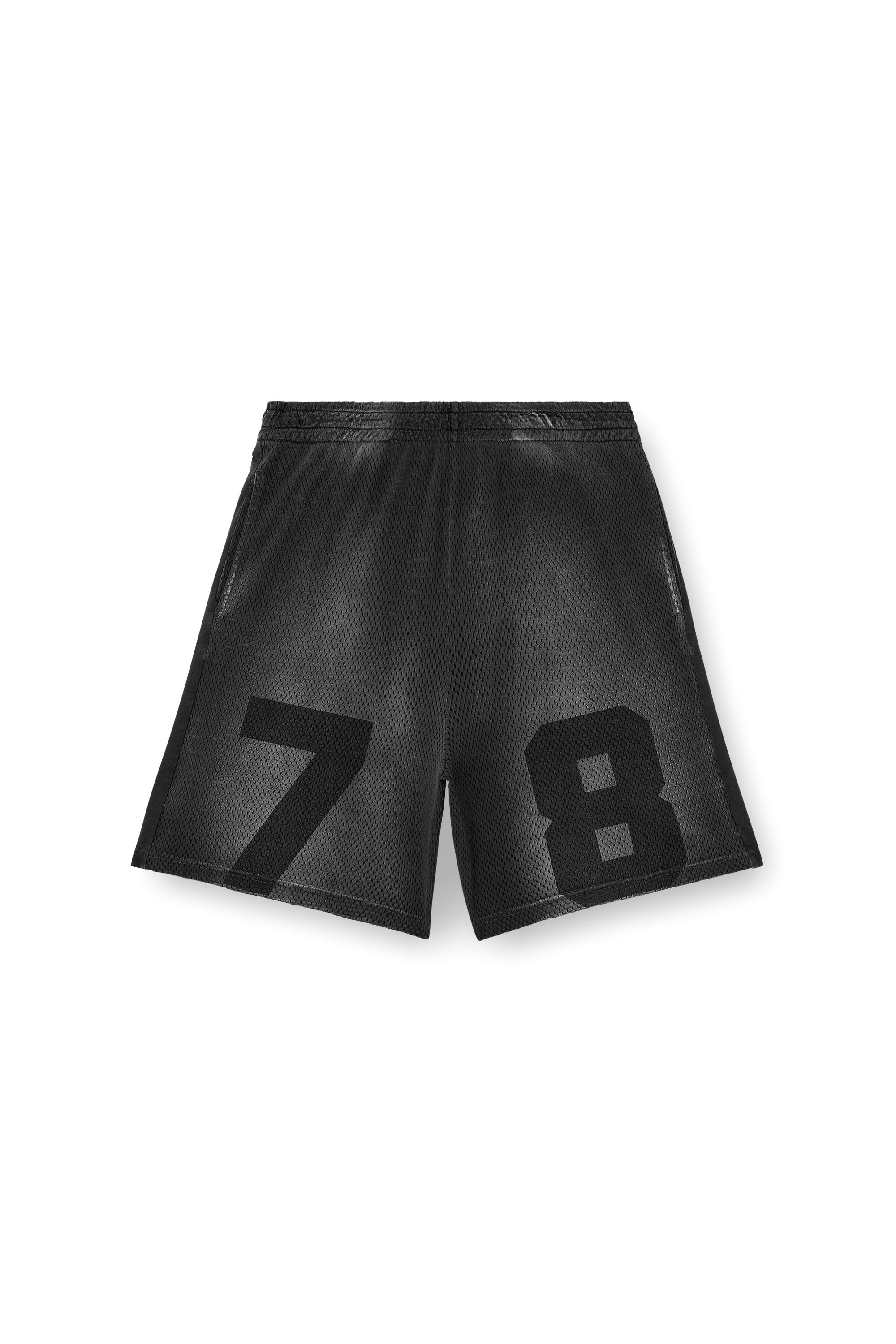Diesel - P-TAIN-MESH, Male's Jersey and mesh shorts with faded effect in ブラック - 3