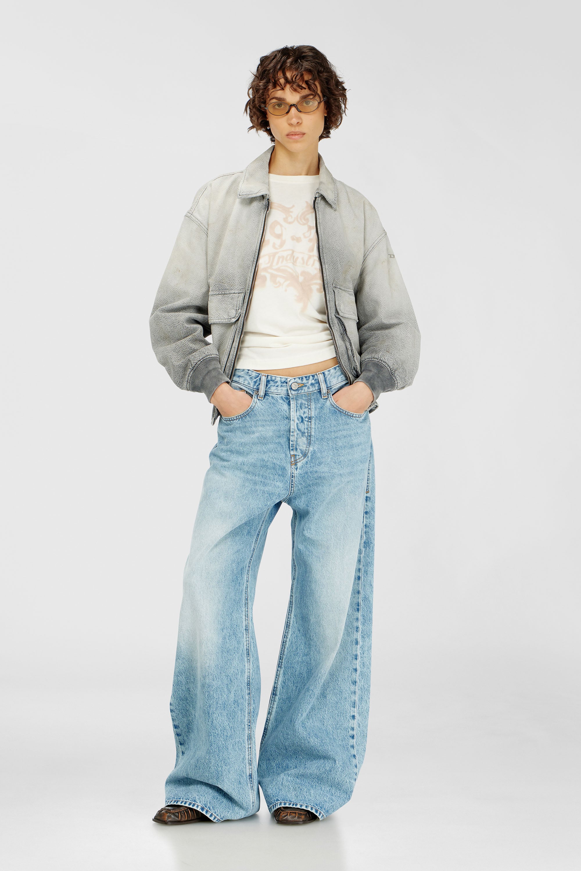 Diesel - Unisex's Relaxed Jeans 1996 D-Sire 09I29, ライトブルー - 1