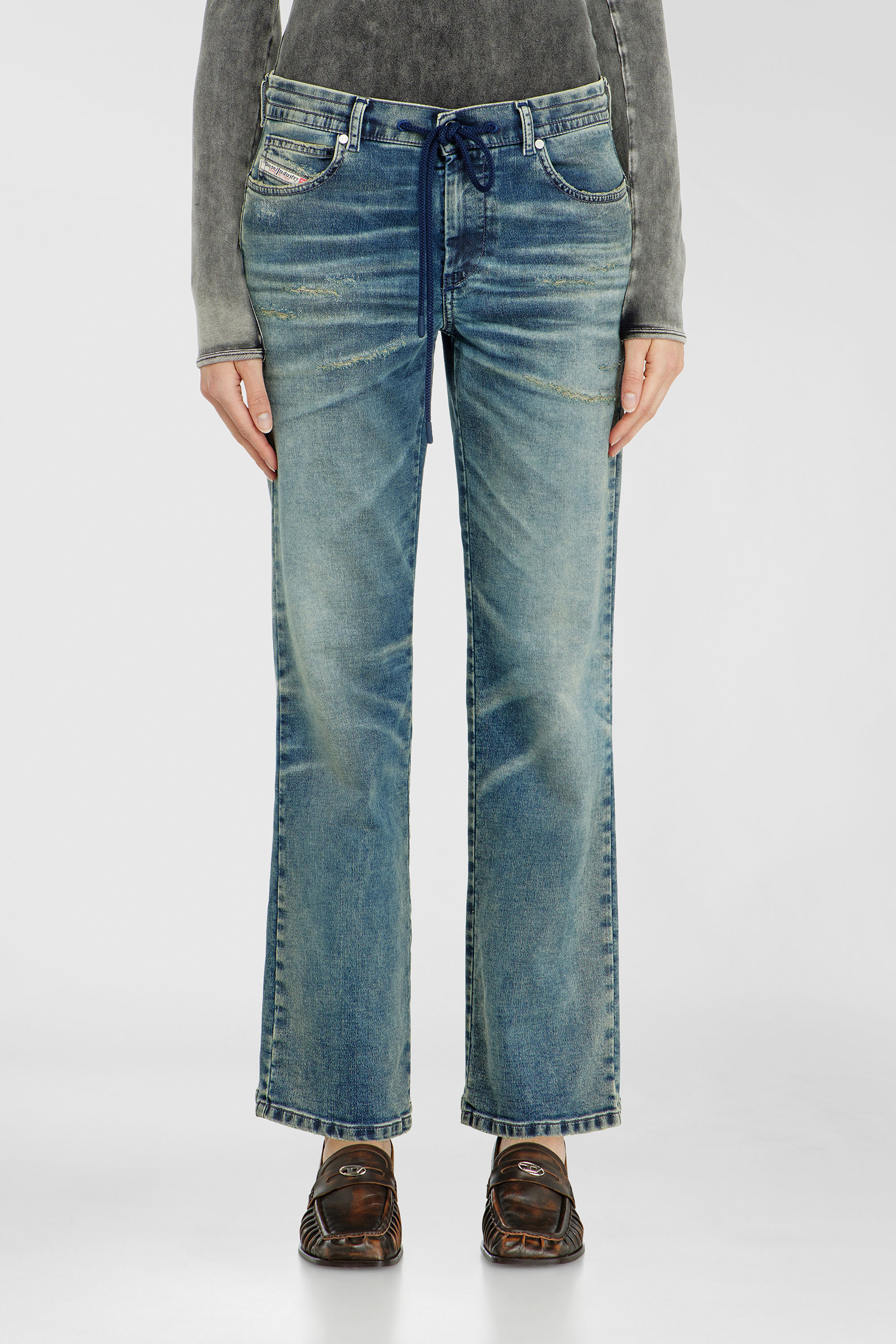 Diesel - Female's Regular 2071 D-Meel Joggjeans&reg; 068WZ, ミディアムブルー - 1