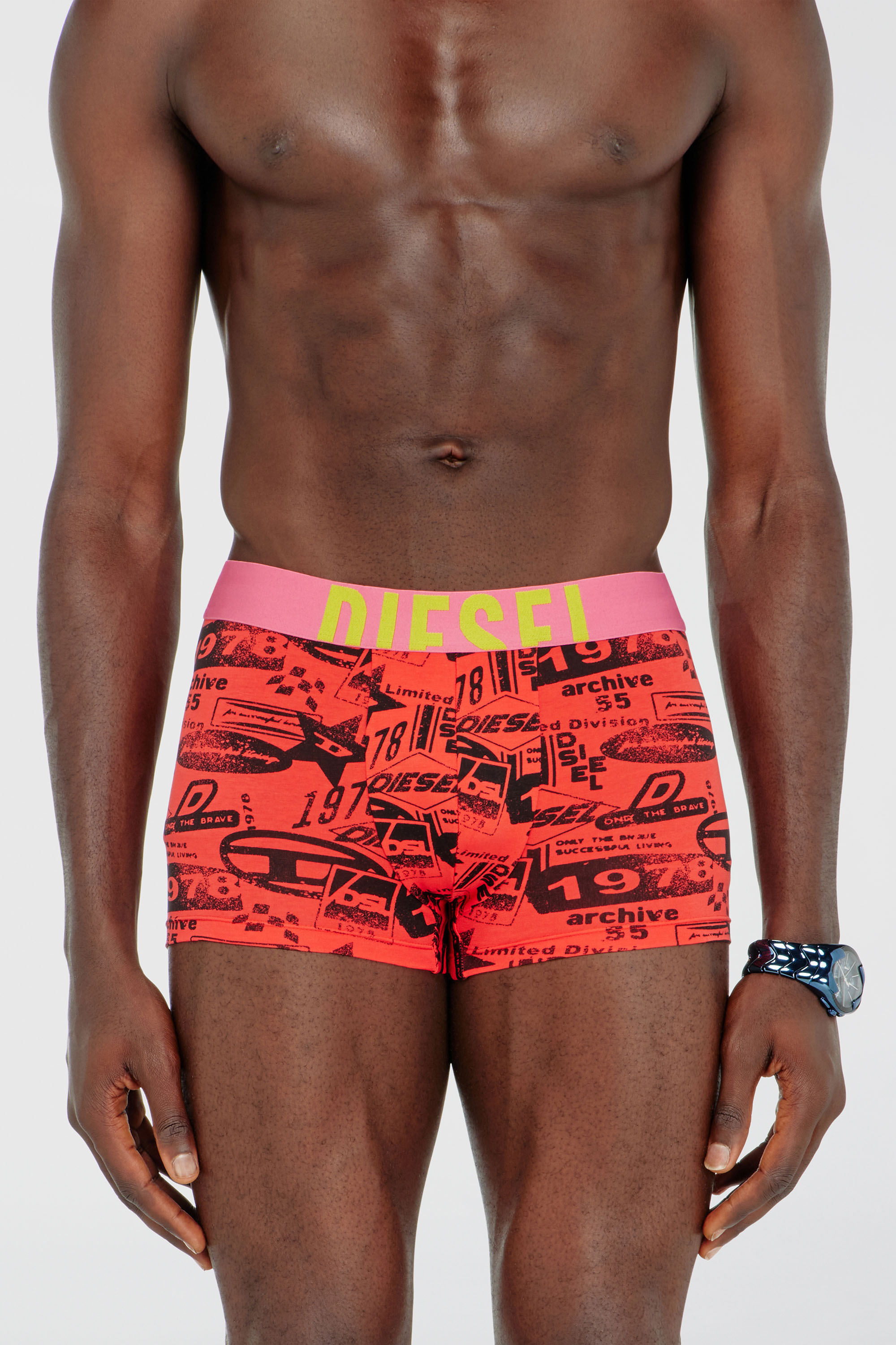 Diesel - DAMIEN-D-POP-40, Male's ボクサーパンツ in レッド - 3