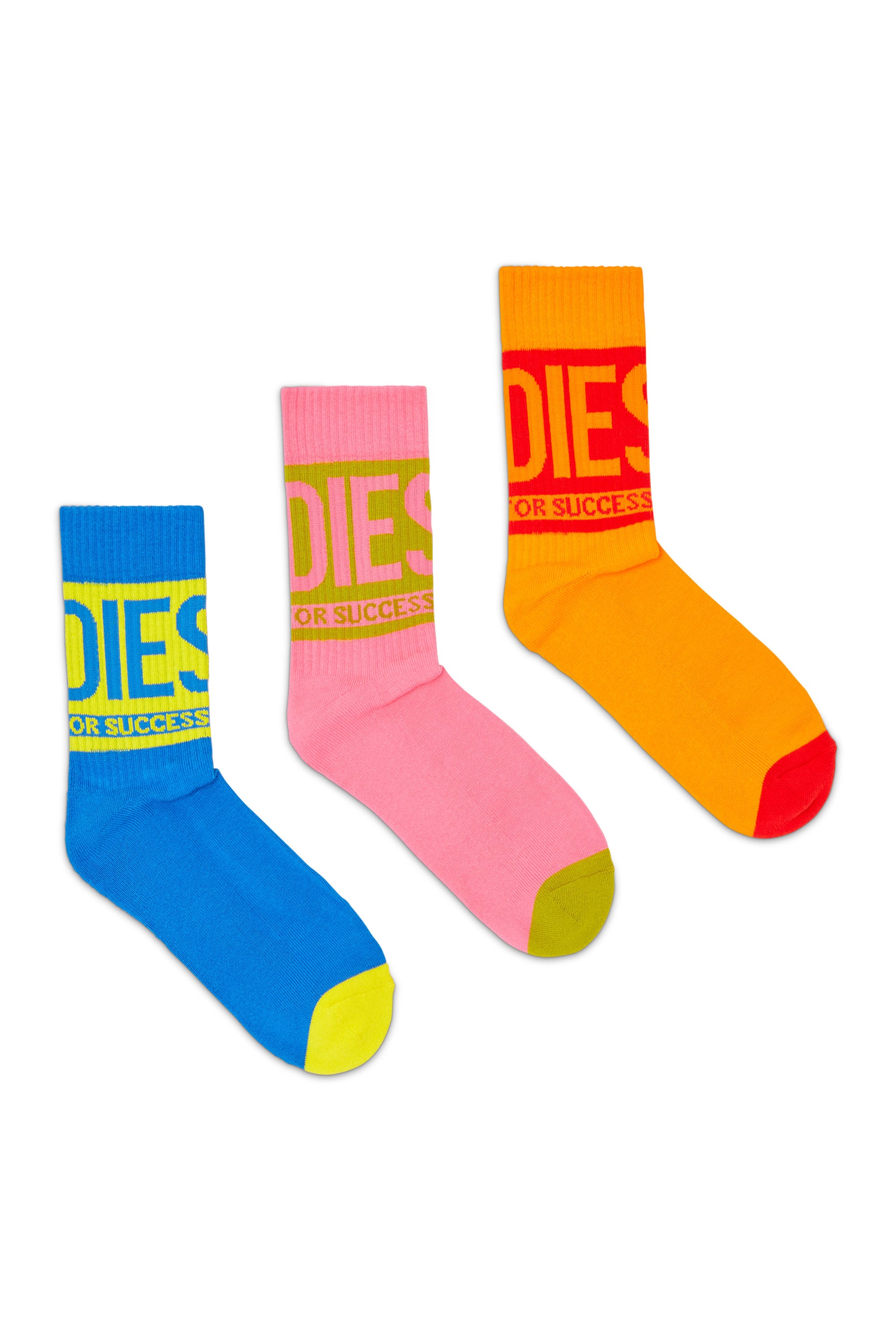 Diesel - SKM-RAY-THREEPACK, Male's ソックス 3足パック in マルチカラー - 1