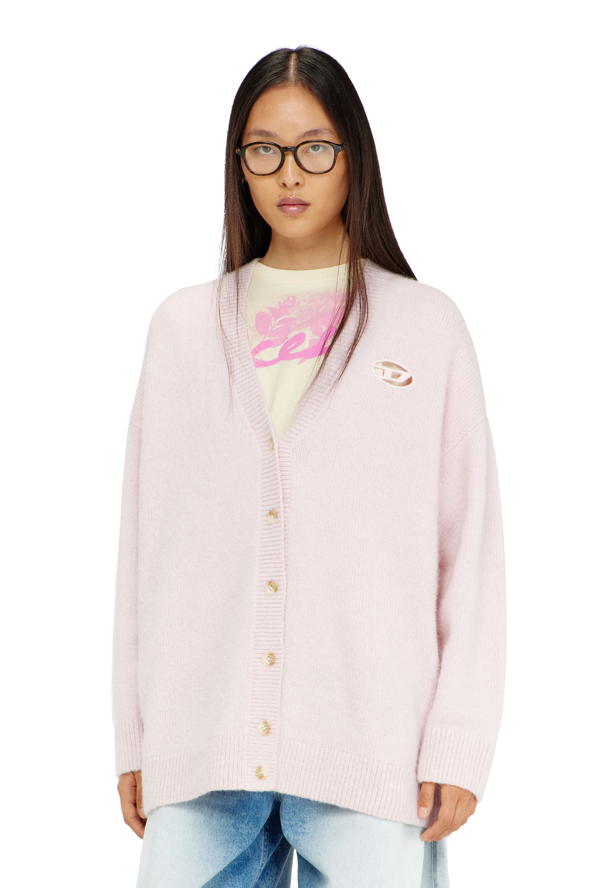 Diesel - M-AREELA, Female's カーディガン in フェースパウダー - 3