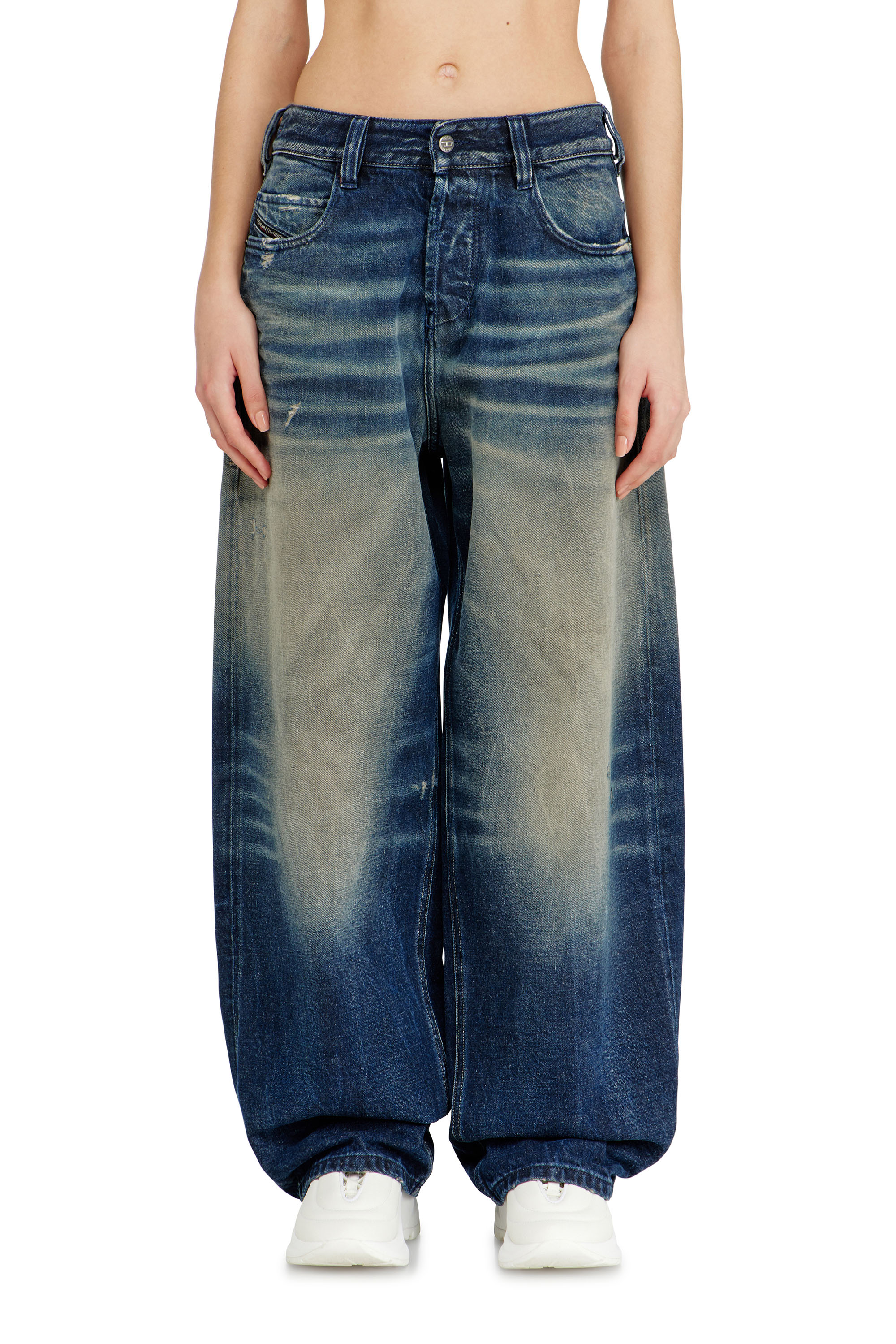Diesel - Unisex's Relaxed Jeans 1997 D-Enim-M 007DQ, ダークブルー - 2